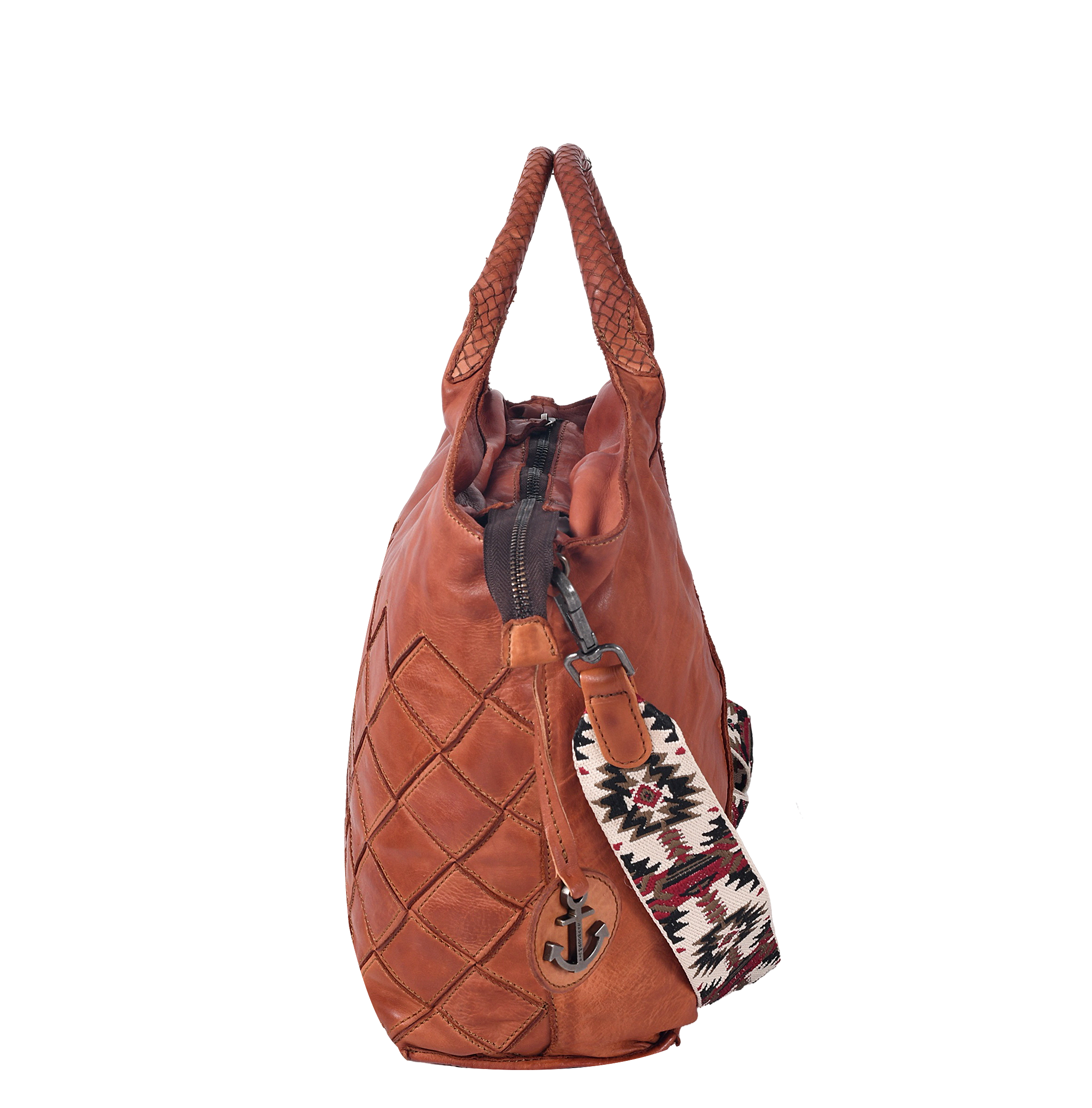 Thumbnail - HARBOUR 2nd Handtasche "Venezia" Damen Umhängetasche, Schultertasche, Tragetasche mit Flechtmuster