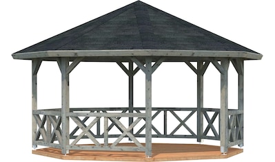 Palmako Holzpavillon »Betty«, BxT: 551x551 cm, grau kaufen