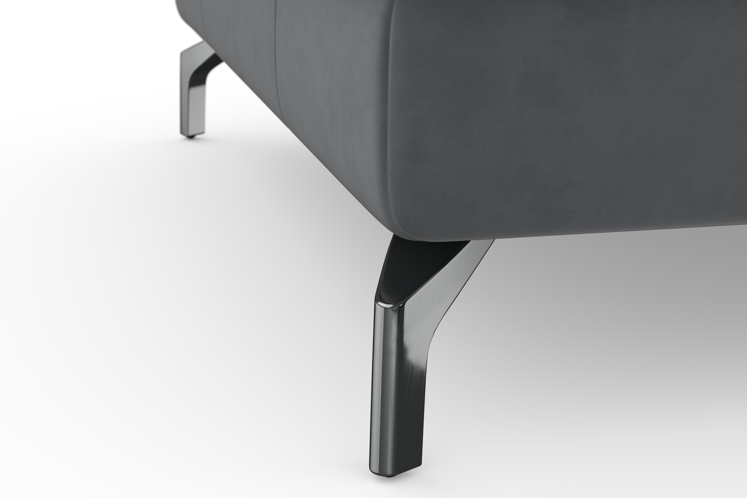 sit&more Wohnlandschaft »Bendigo U-Form«, inklusive Sitztiefenverstellung, Bodenfreiheit 12 cm, in 2 Fußfarben