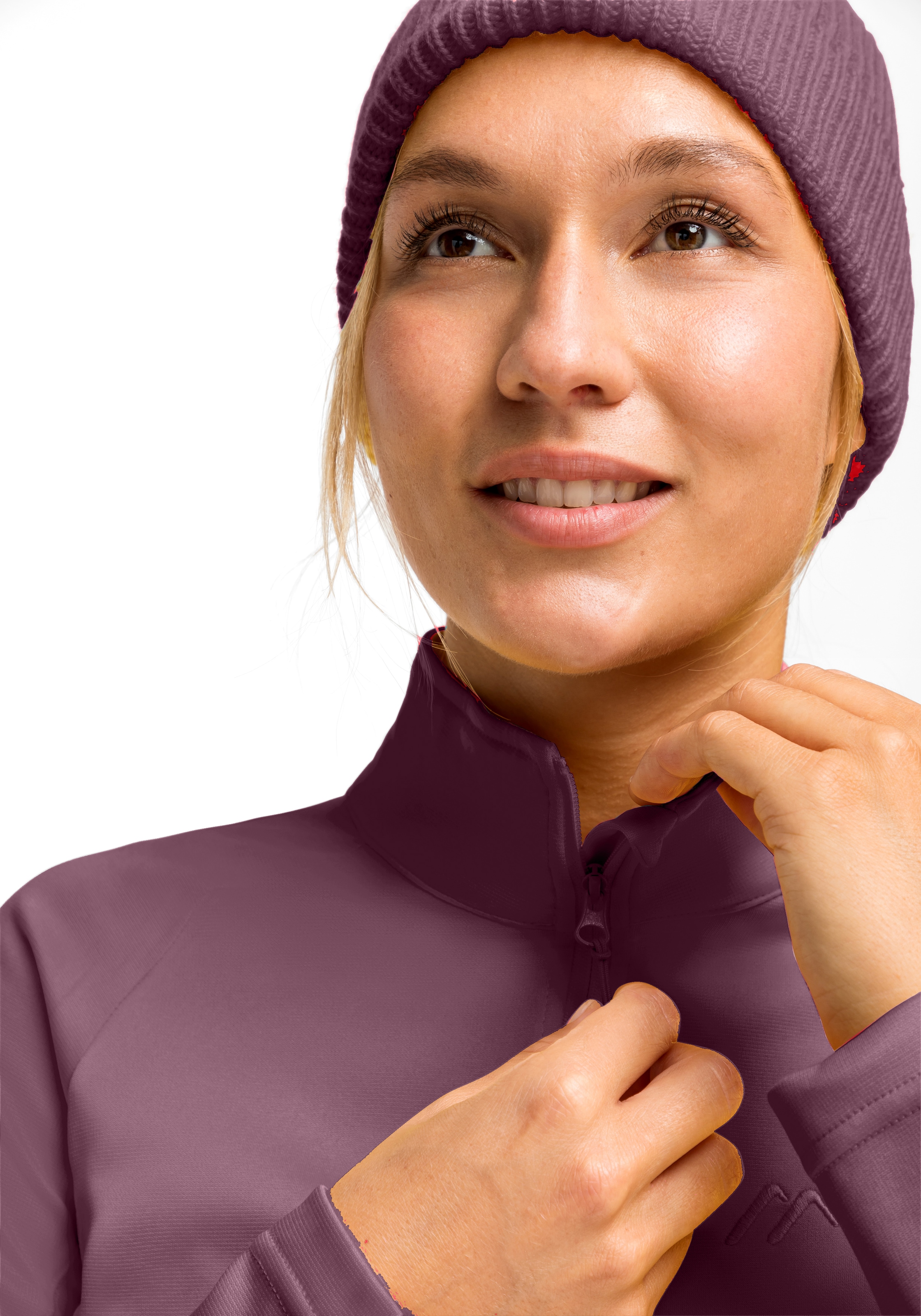 Maier Sports Fleecepullover »Eva«, Damen Fleece, funktioneller Midlayer, Half-Zip, Regular Fit
