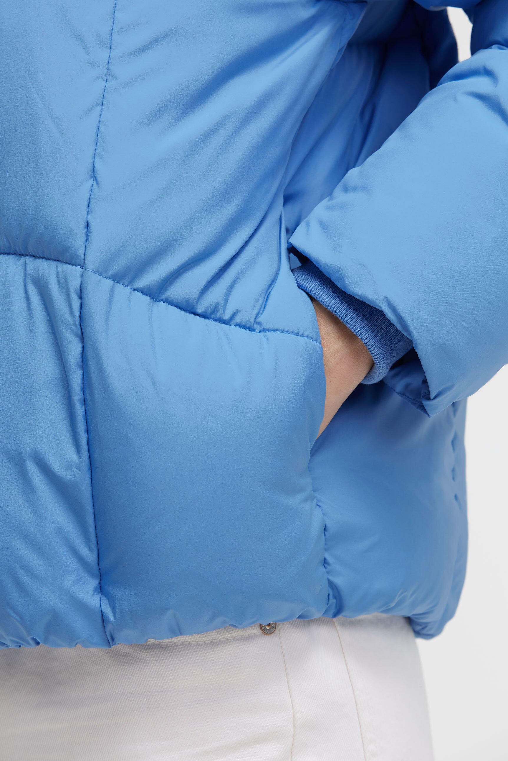 SENSES.THE LABEL Steppjacke ohne Kapuze mit elastischem Saumabschluss