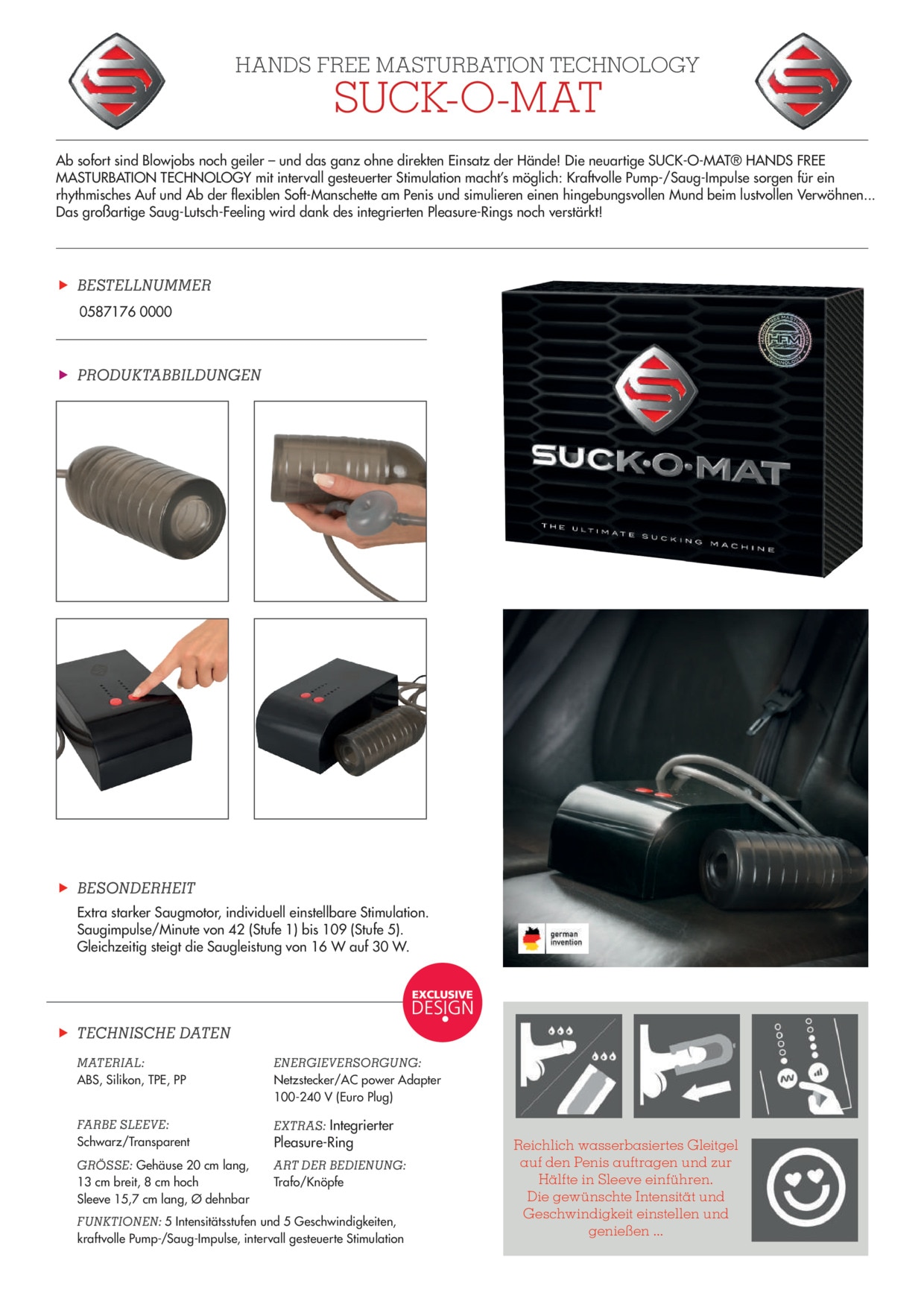 SUCK O MAT Masturbator »Sauger Suck-O-Mat«