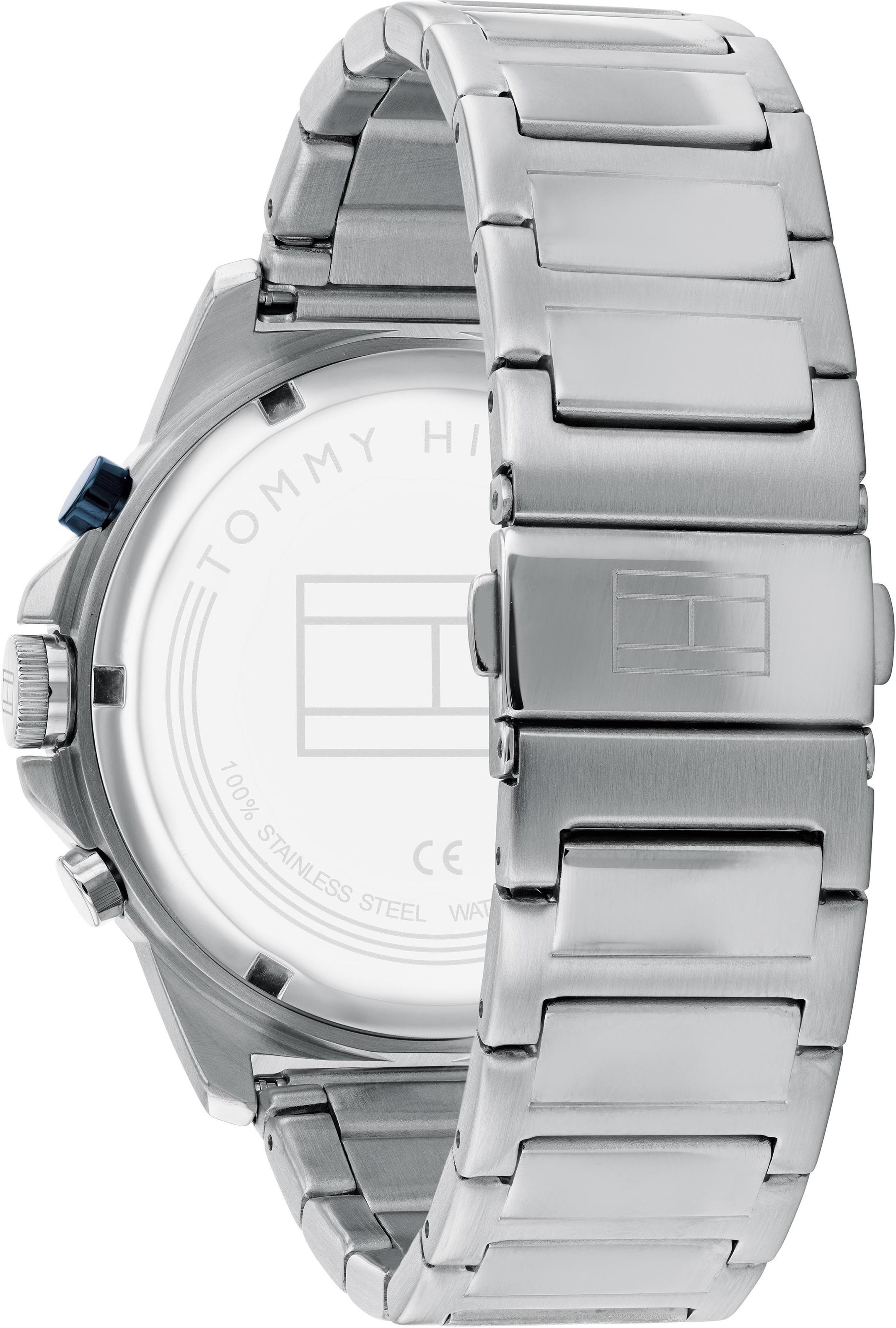 Tommy Hilfiger Multifunktionsuhr »1791932«, Quarzuhr, Armbanduhr, Herrenuhr, Datum, 12/24-Std.-Anzeige, analog