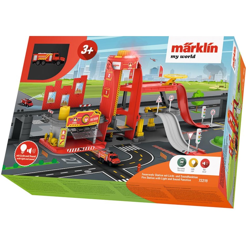 Märklin Modelleisenbahn-Gebäude »Märklin my world - Feuerwehr Station mit Licht- und Sound - 72219«