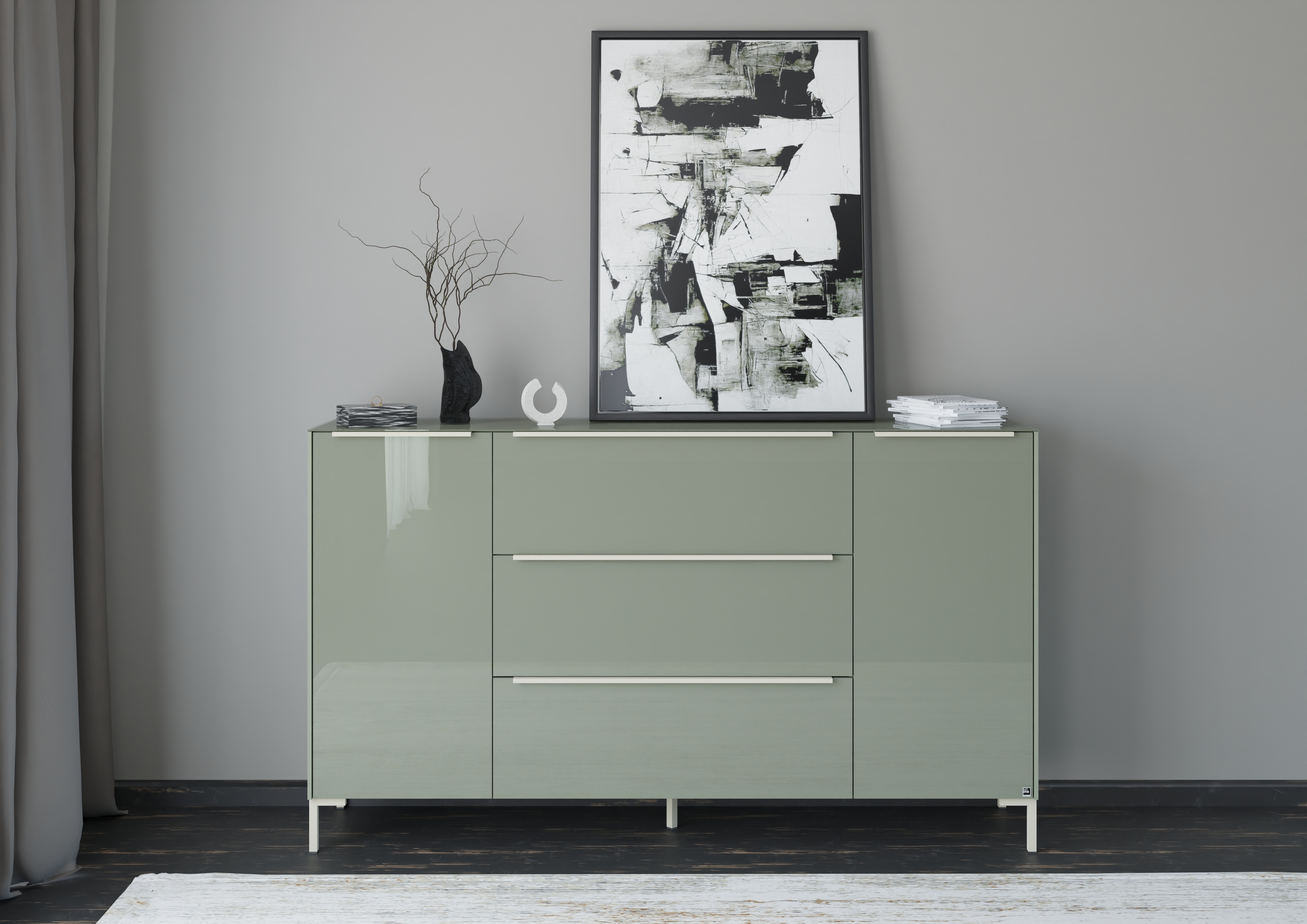 set one by Musterring Sideboard "Reno" 1 Stk. tlg. Mit Winkelfuß in diversen Farben, 108 cm Höhe & Farbauswahl