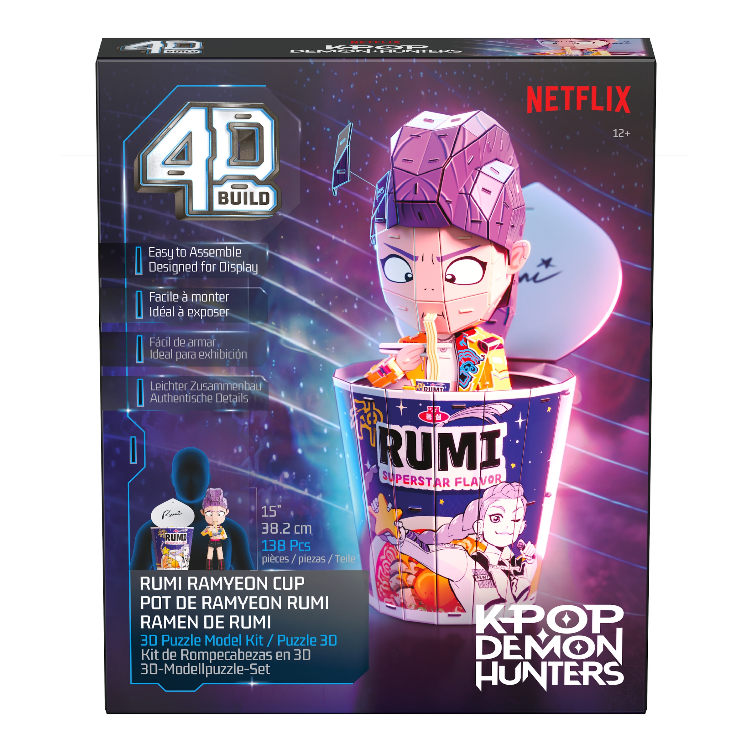 Spin Master 3D-Puzzle »4D Build - K-Pop Demon Hunters - Rumi im Ramen-Becher«