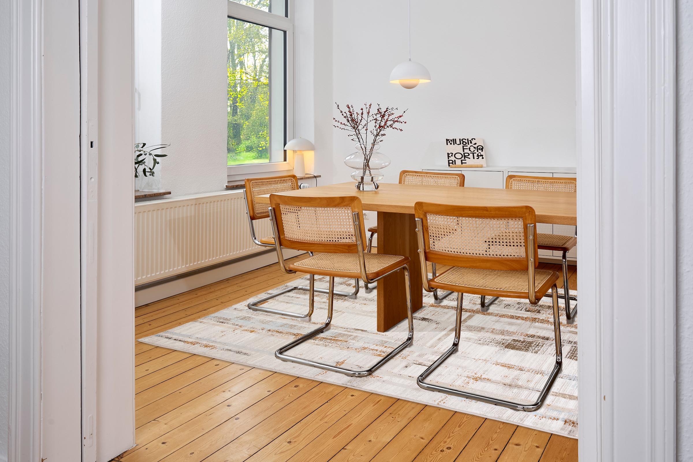 ASTRA Teppich »Jules 252«, rechteckig, 8 mm Höhe, Vintage, Hoch Tief, Kurzflor, Wohnzimmer, Schlafzimmer