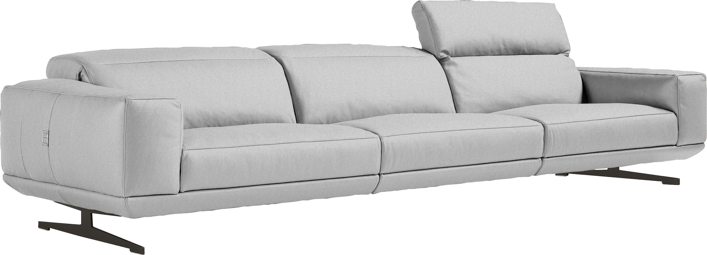 Egoitaliano 3-Sitzer »Gloria, super bequem, hochwertige Verarbeitung, edles Design, Megasofa«, beidseitig verstellbare Rückenelemente, mit Designmetallfüßen