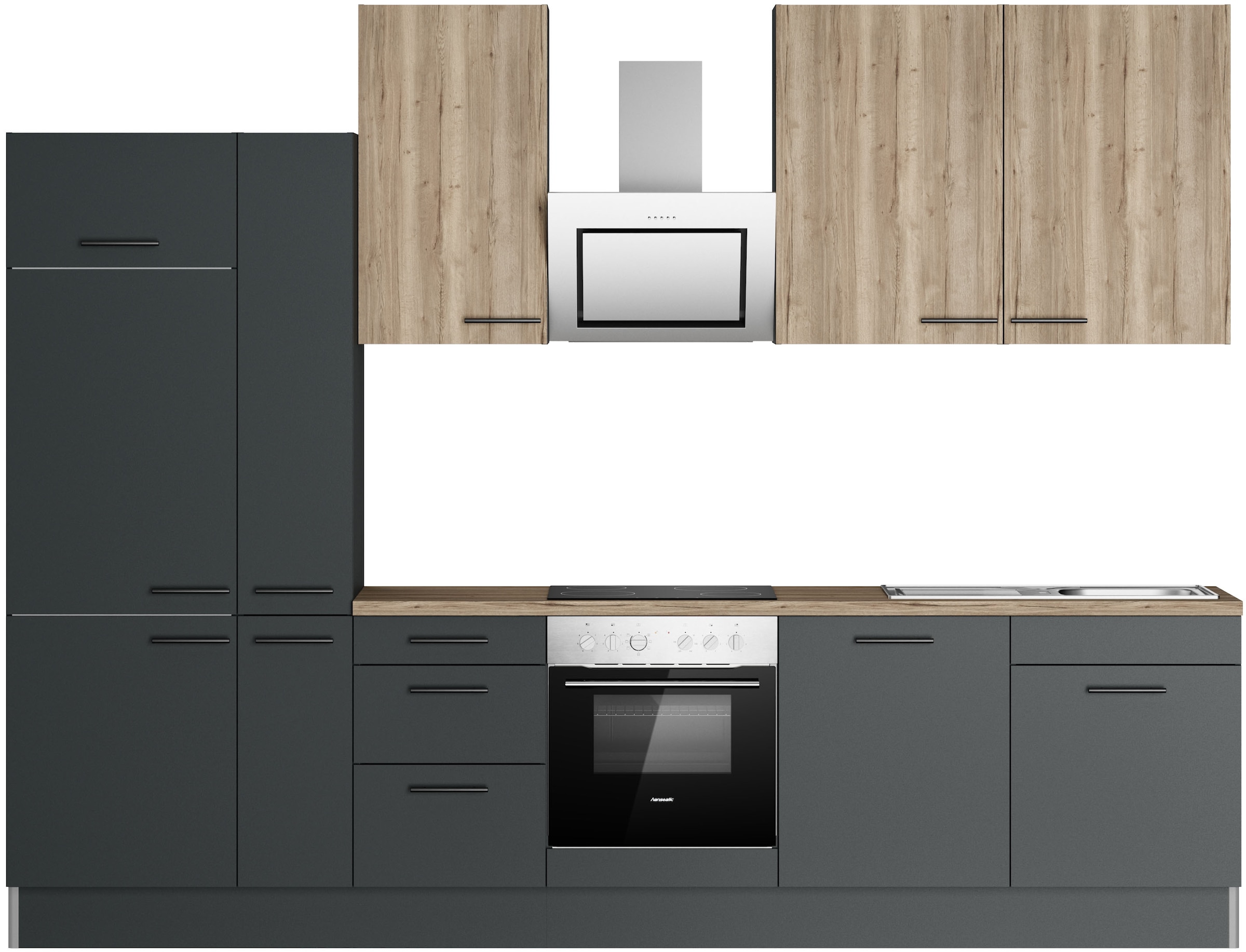 OPTIFIT Küchenzeile "Fiona", Breite 320 cm, mit Hanseatic-E-Geräten,in Prem günstig online kaufen