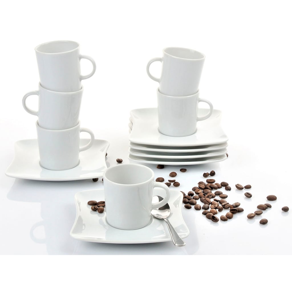 Retsch Arzberg Espressotasse »SANDY«, (Set, 12 tlg., 12teilig)