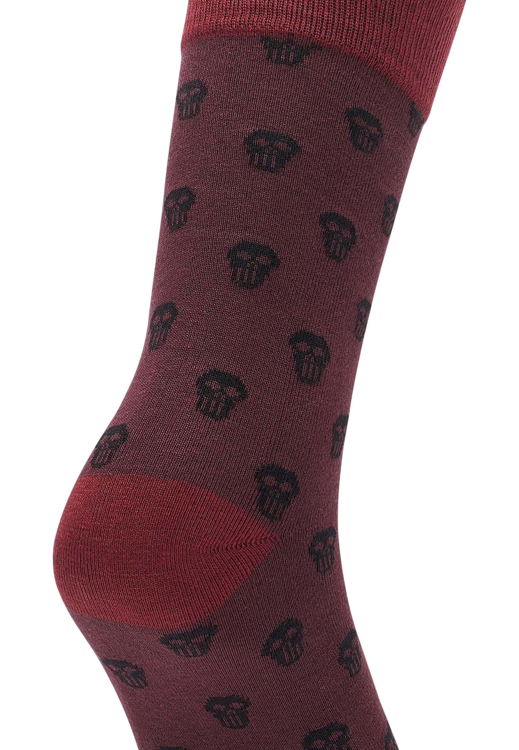URBAN CLASSICS Basicsocken »Urban Classics Unisex Skull Allover 2-Pack«, (1 Paar)