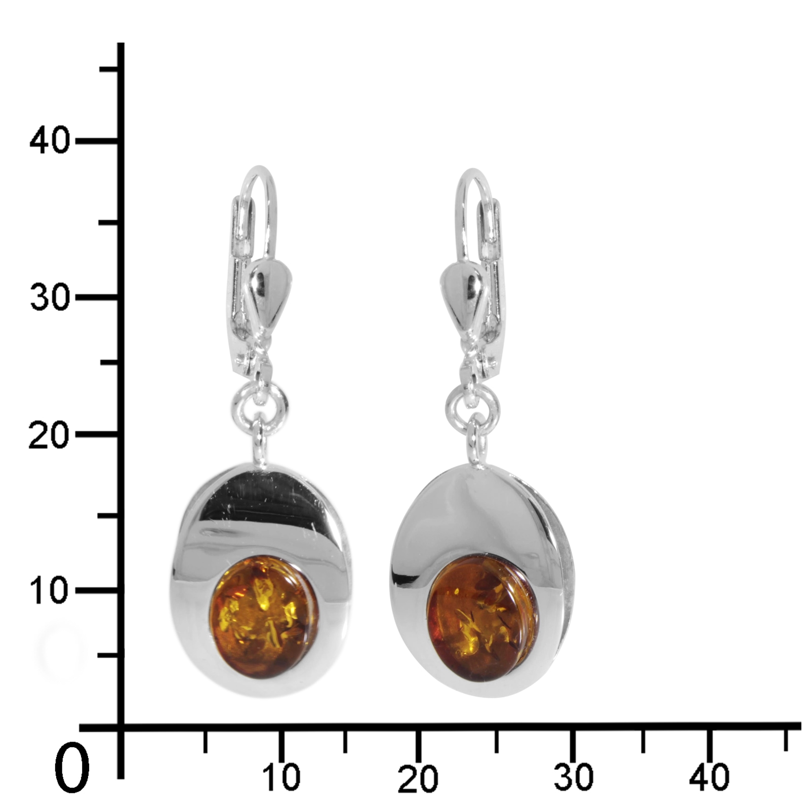OSTSEE-SCHMUCK Paar Ohrhänger »- Jessie - Silber 925/000 - Bernstein«