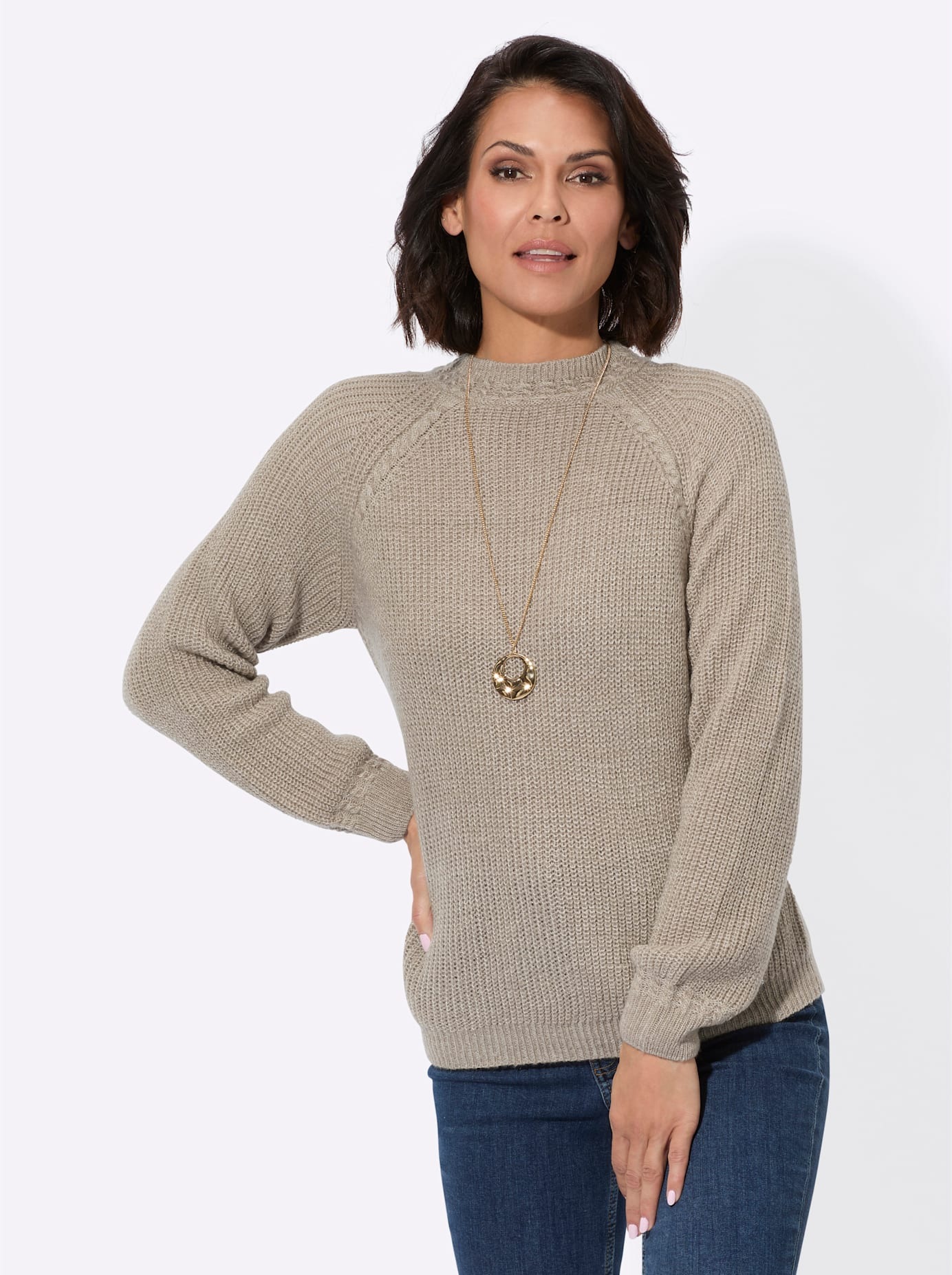 Casual Looks Strickpullover "Stehkragen-Pullover" günstig online kaufen