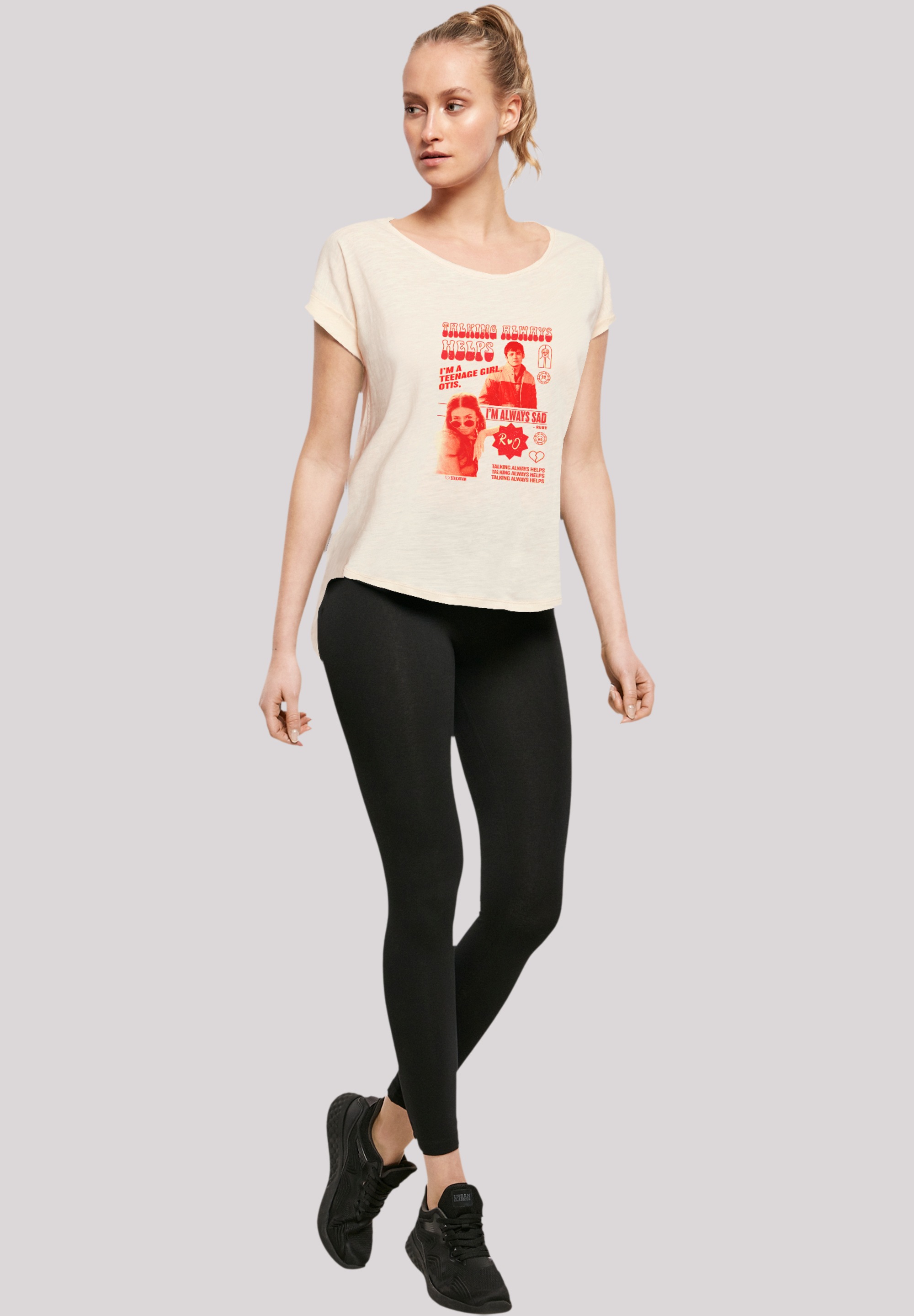 F4NT4STIC T-Shirt »Sex Education Otis Talking Helps Netflix TV Series«, Premium Qualität