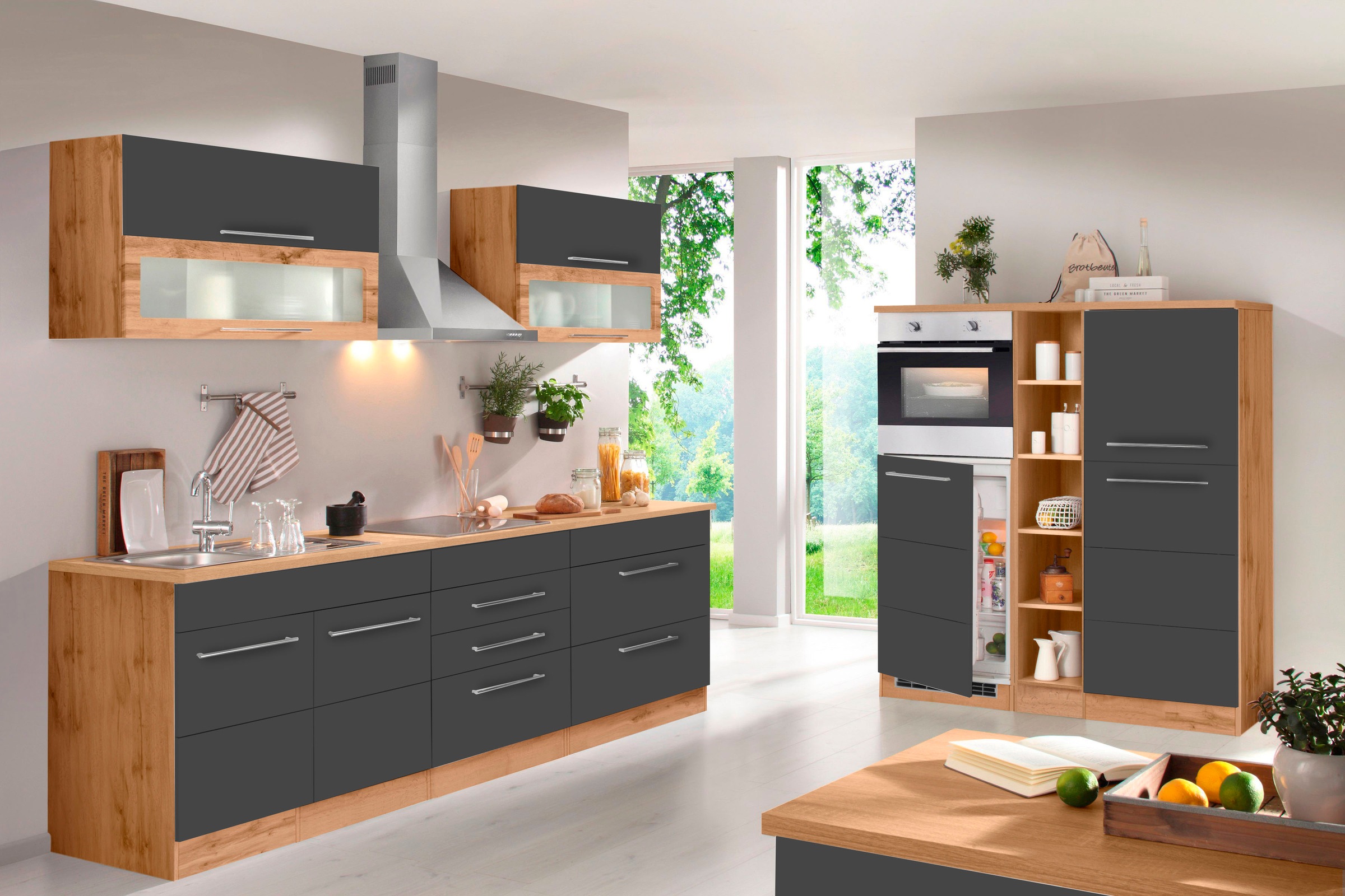 KOCHSTATION Klapphängeschrank »KS-Wien«, Breite 110 cm