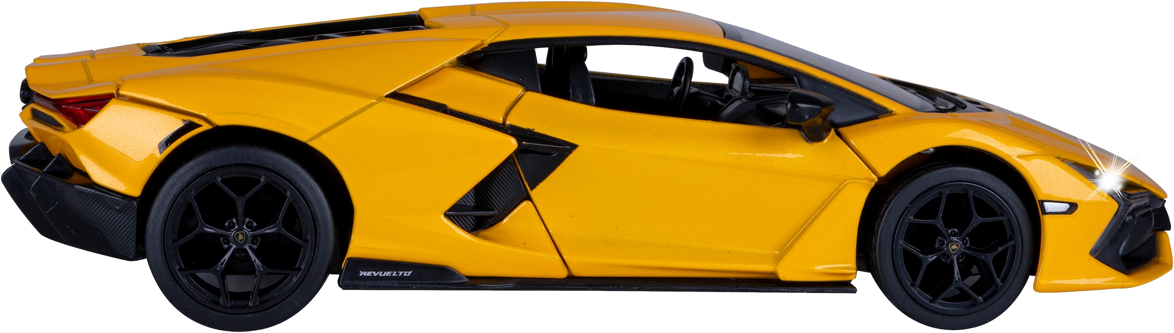 Jamara Spielzeug-Auto »Diecast, Lamborghini Revuelto gelb inkluisve Batterien« LED Licht; Maßstab 1:24