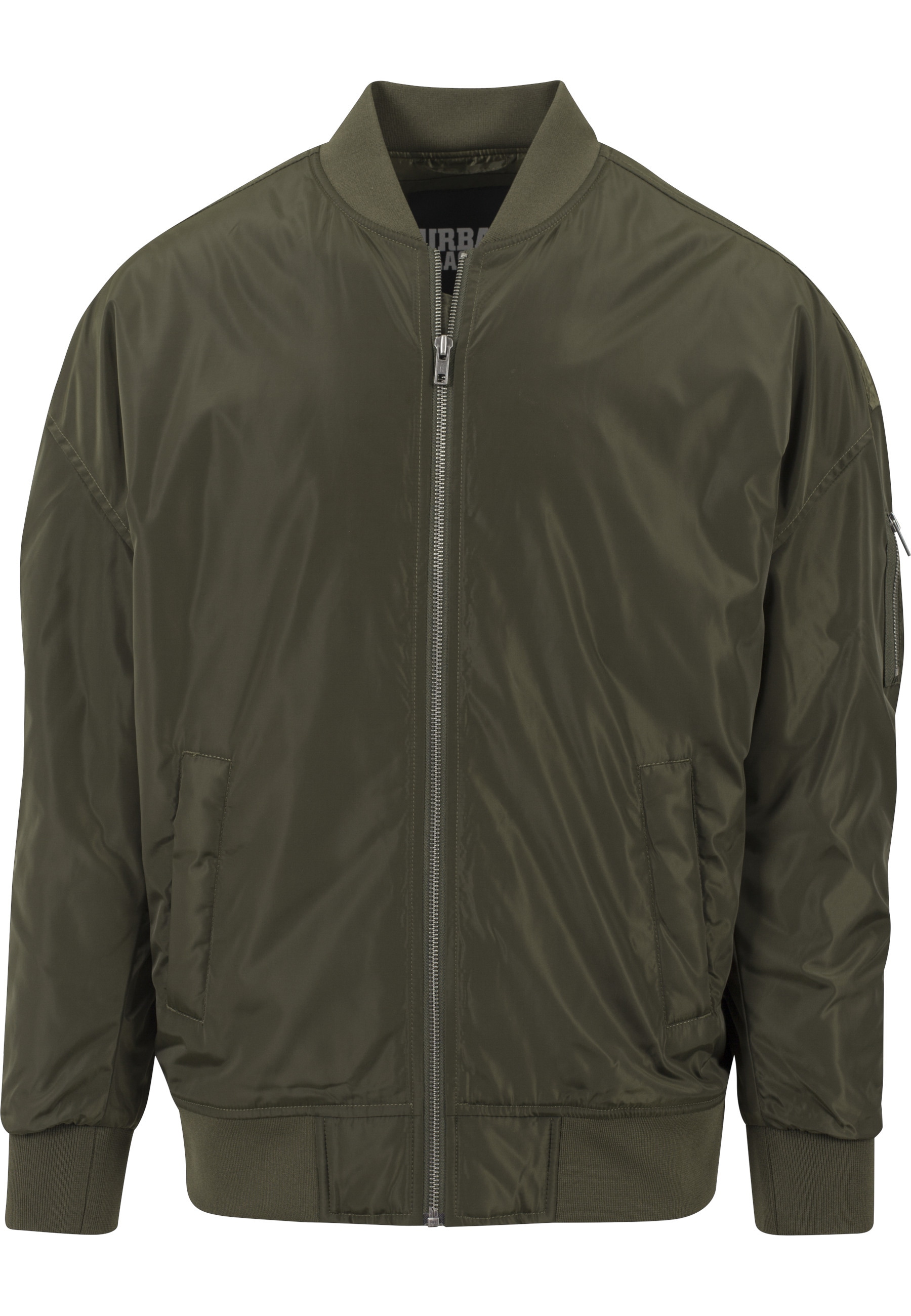 URBAN CLASSICS Anorak "Urban Classics Herren Oversized Bomber Jacket" 1 Stk. tlg. ohne Kapuze