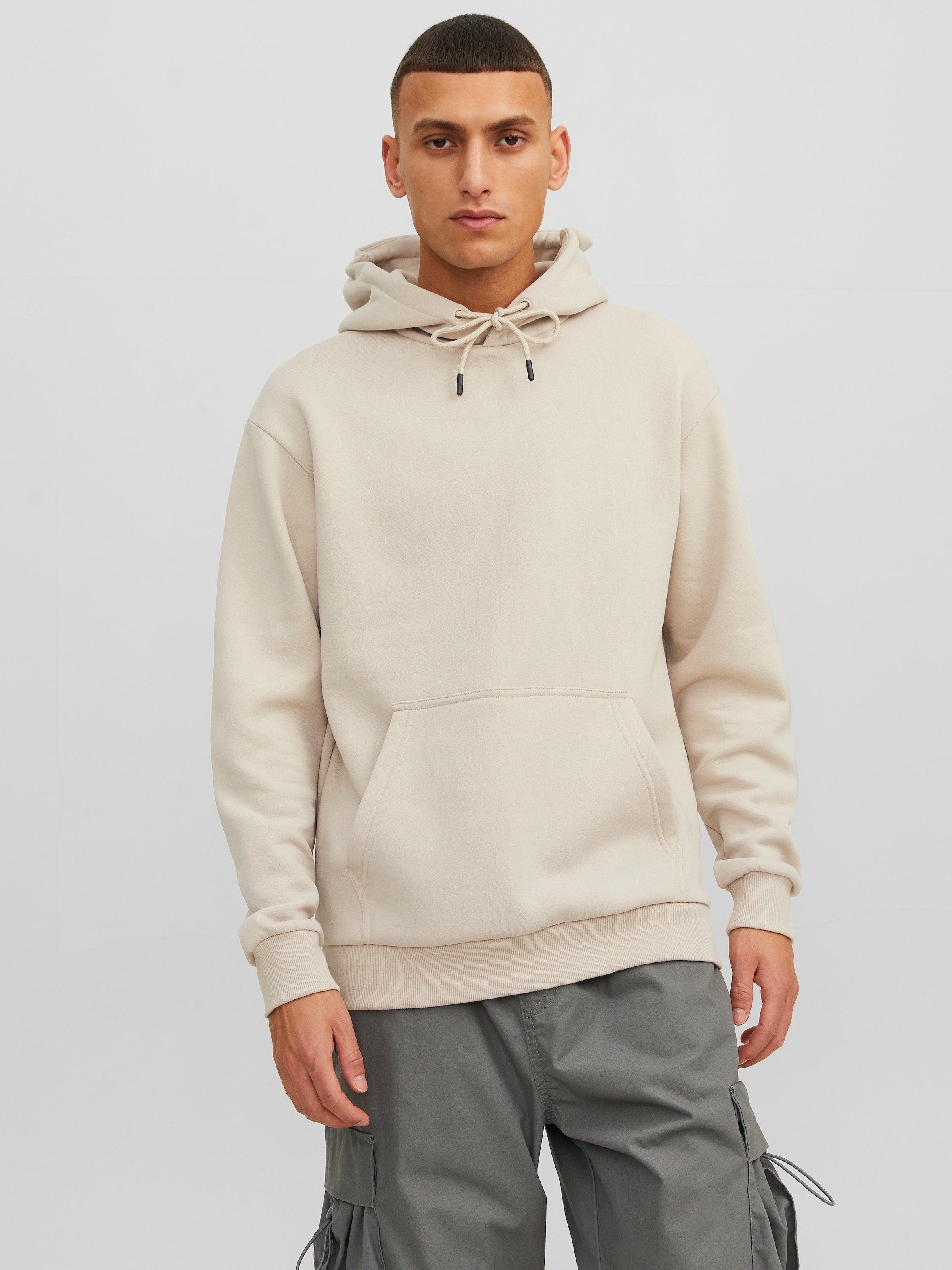 Jack & Jones "JJEBRADLEY SWEAT HOOD NOOS", Materialmix, relaxed fit