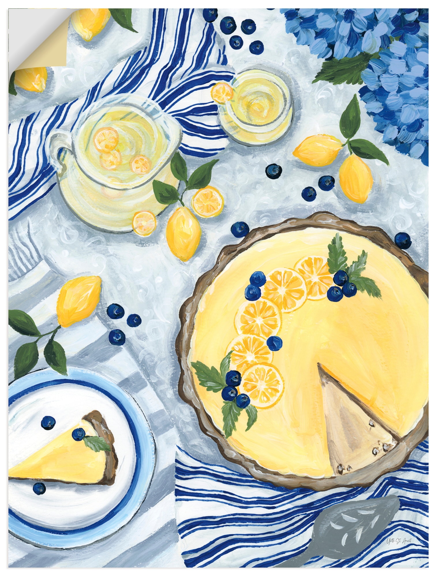 Artland Wandbild »Summer Picnic I« Arrangements 1 Stk. tlg. als Alubild, Leinwandbild, Poster, Wandaufkleber in verschied. Größen