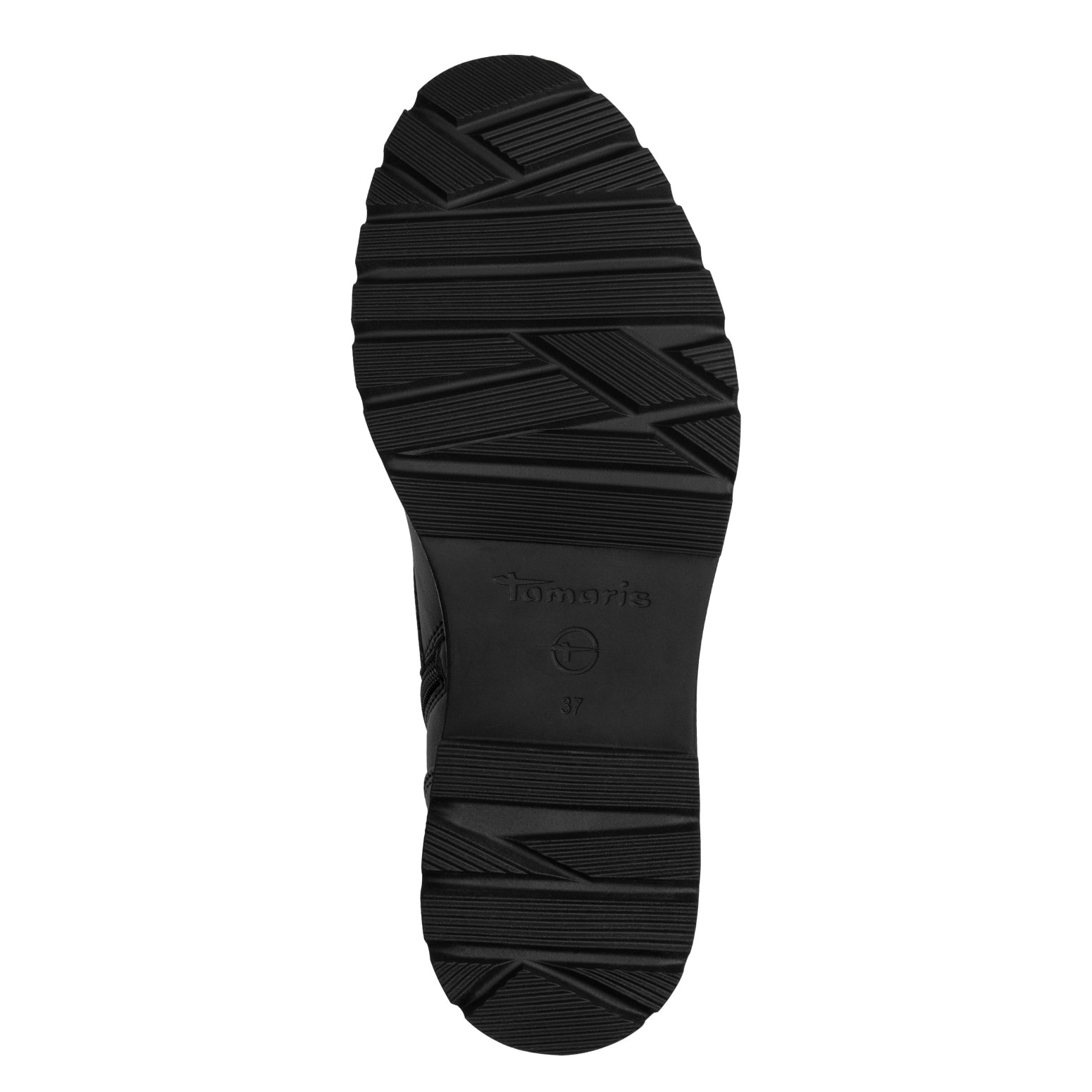 Tamaris Schnürstiefelette, Blockabsatz, Schnürboots mit Logoaufnäher an der Schuhzunge