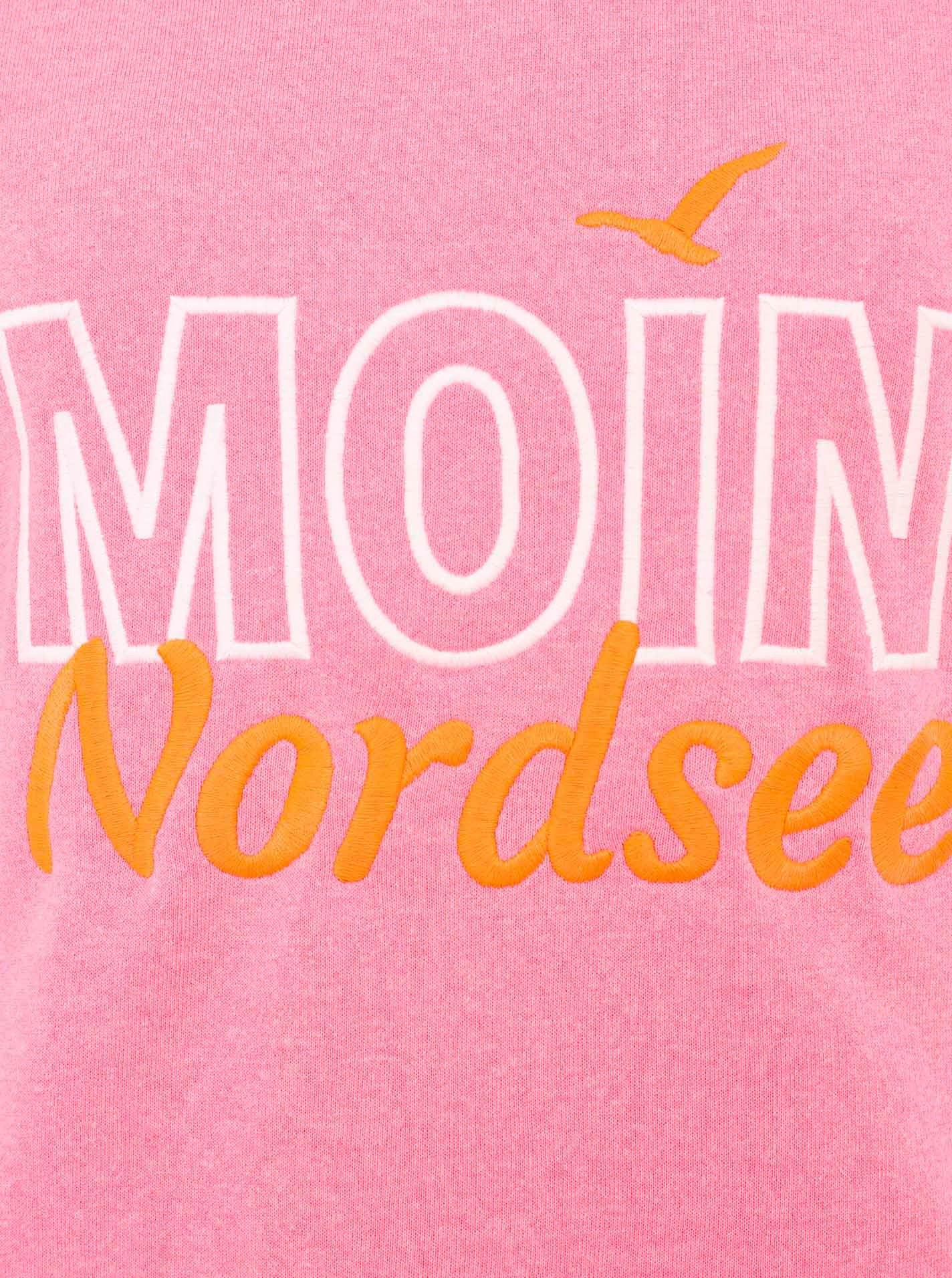 Zwillingsherz Sweatshirt »"Moin Nordsee"«, mit Used-Look Kanten