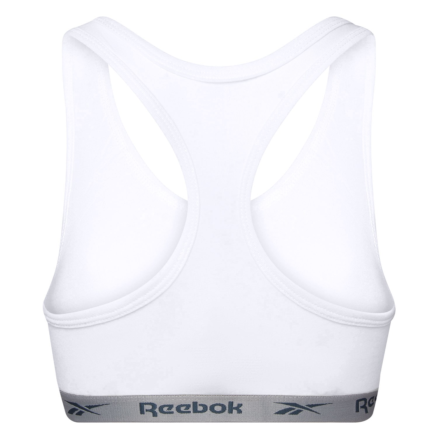 Reebok Bustier »FRANKIE« 2er-Pack,  breite Träger, ohne Verschluss, ohne Bügel, mit Logo, Baumwollmix