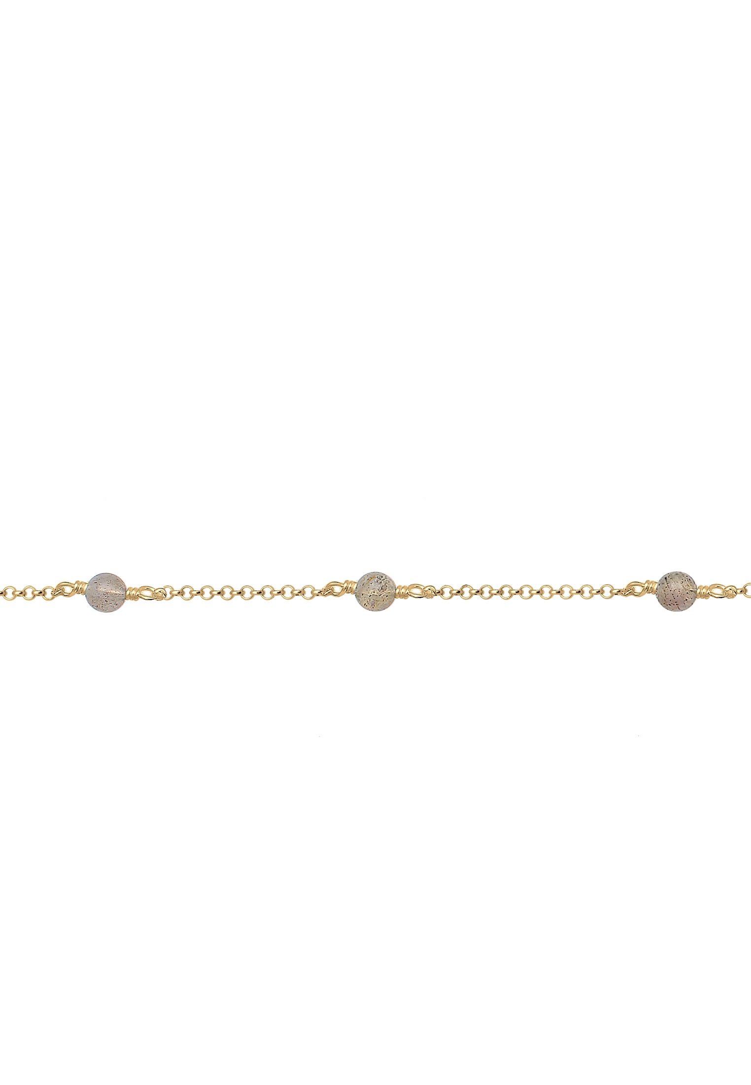 Elli Collier »Choker Labradorit Grau 925 Sterling Silber Gold-plated«