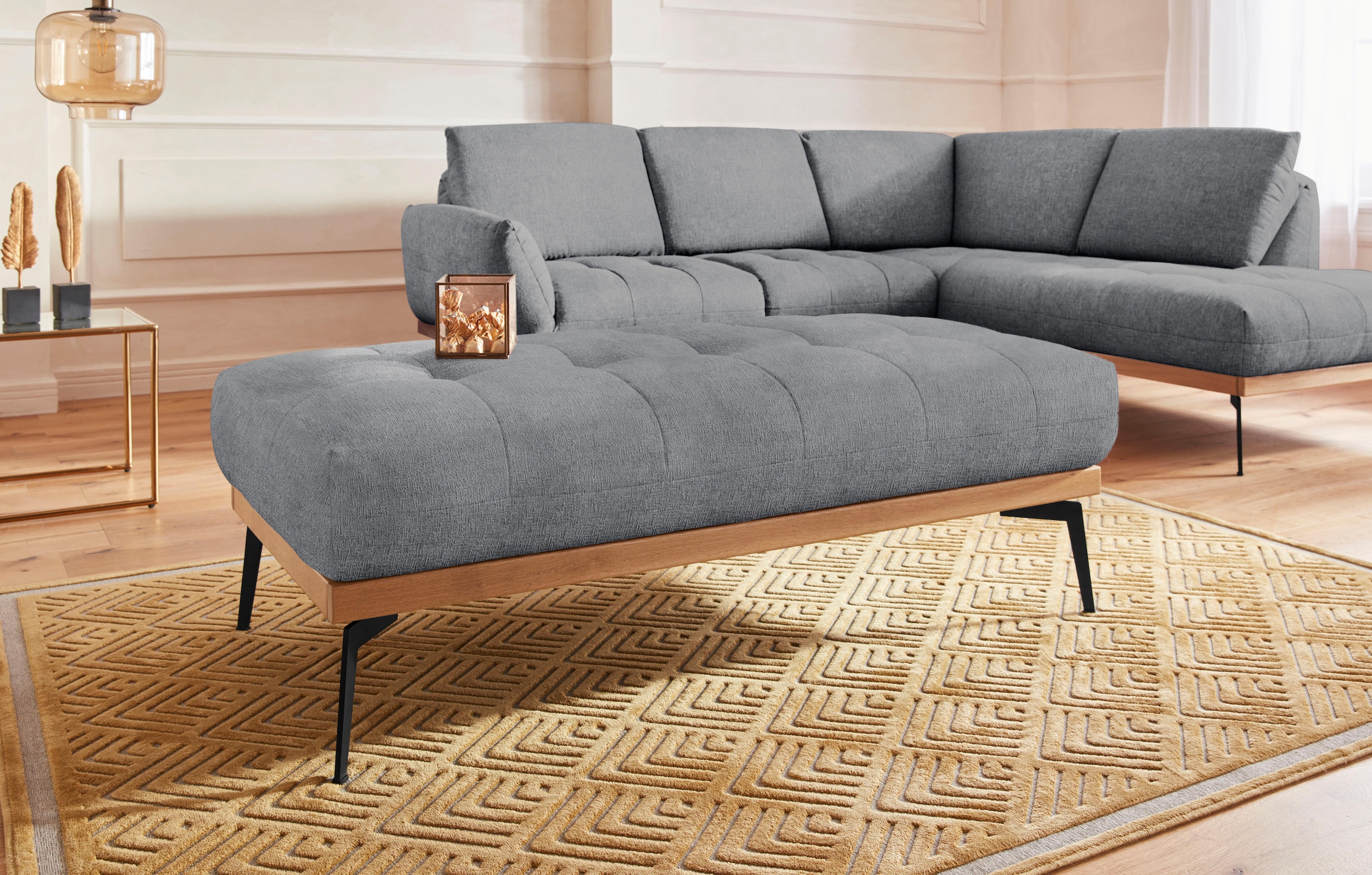 Guido Maria Kretschmer Home&Living Hocker "Palíc, moderner Polsterhocker" günstig online kaufen