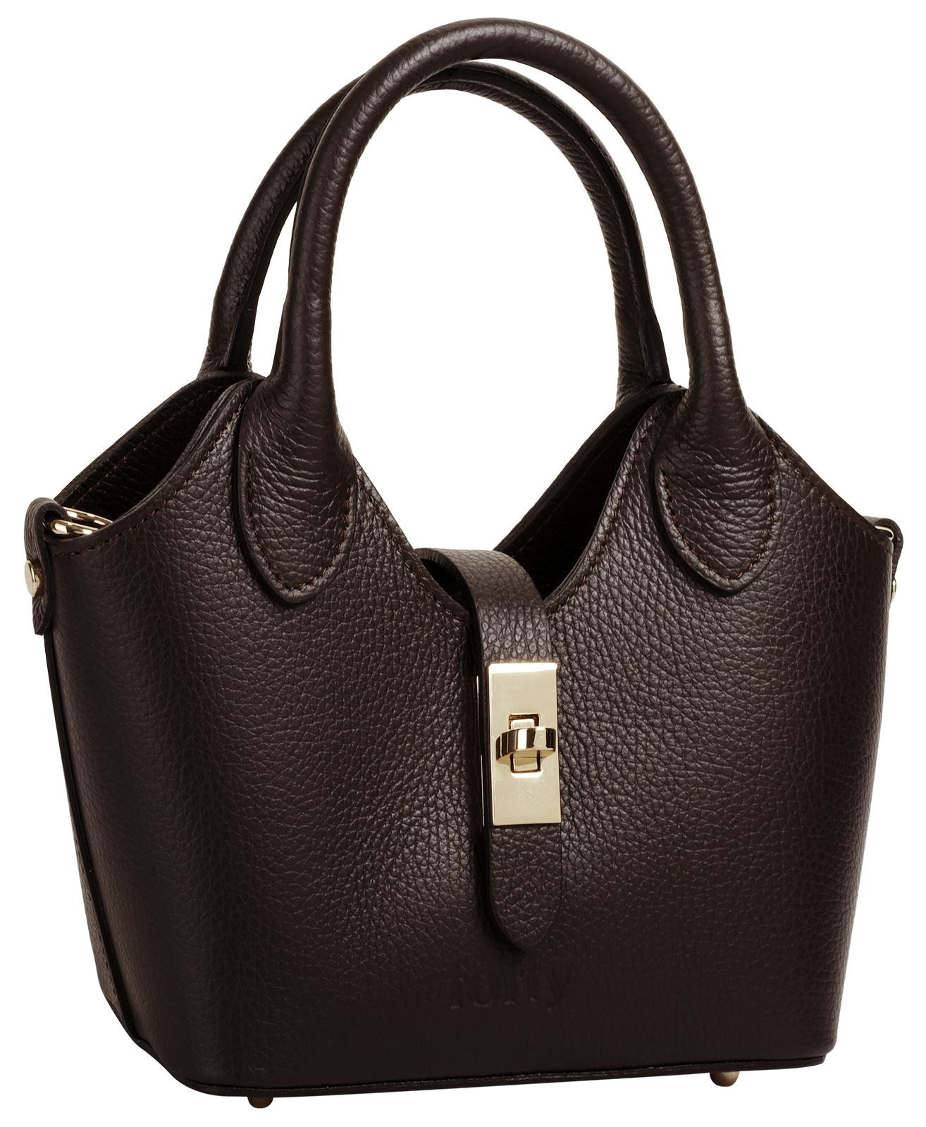 forty° Henkeltasche »LANVERRA - S« echt Leder, Made in Italy