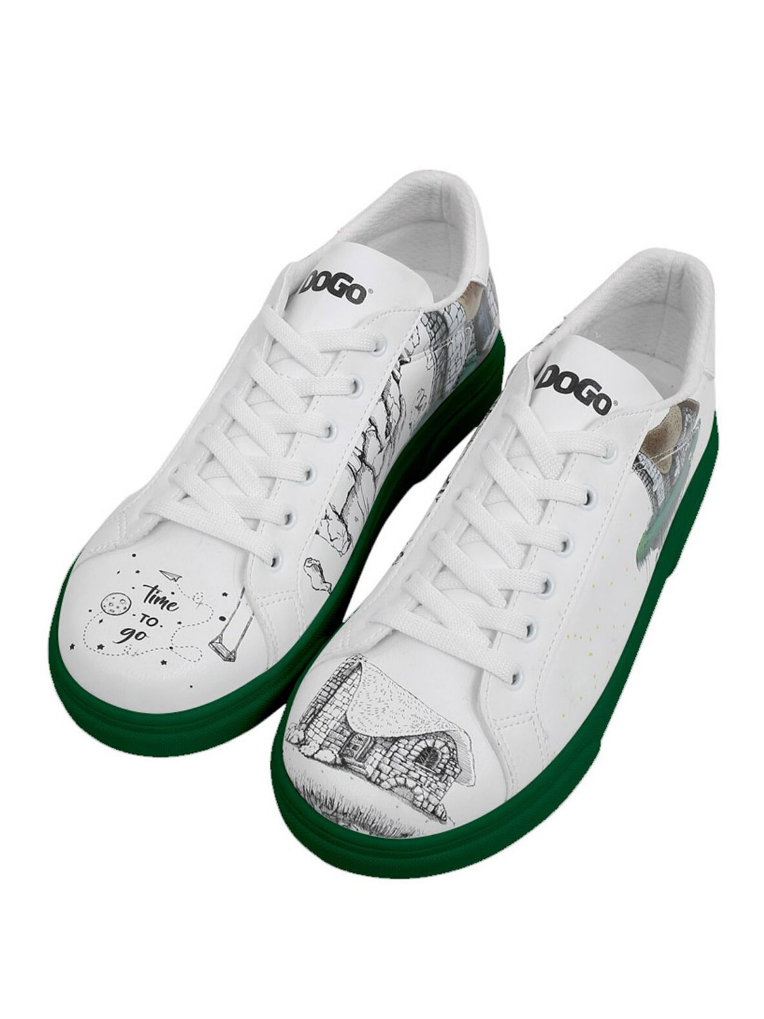 DOGO "Ace Low-Top Sneaker Best Of Tweety And Sylvester Black Damen" Handgefertigt