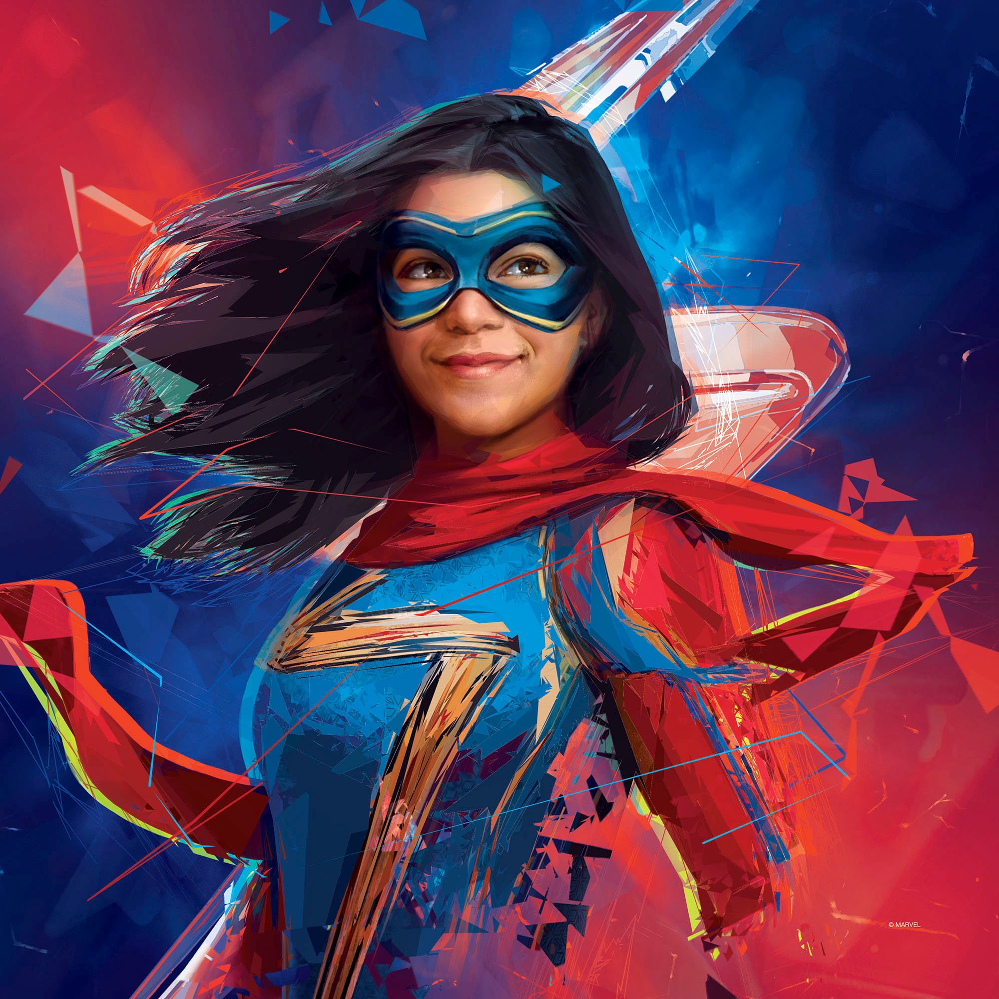 Komar Leinwandbild "Miss Marvel - Größe 40 x 40 cm" Disney 40 x 40 cm (Brei günstig online kaufen