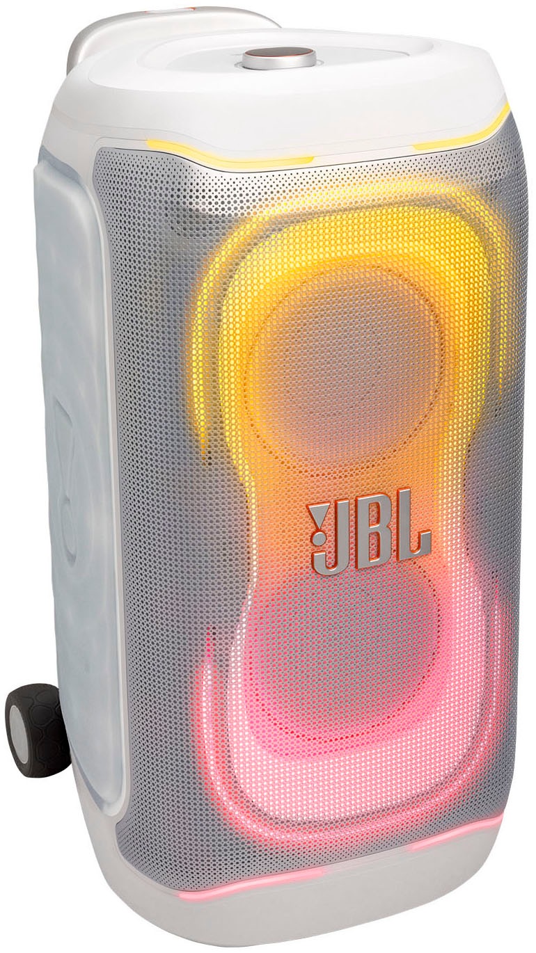 JBL Party-Lautsprecher "PARTYBOX 330", weiß, B:71,8cm H:44,1cm T:39,2cm, Lautsprecher, Tragbarer Party-Lautsprecher mit Beleuchtung, Teleskopgriff und