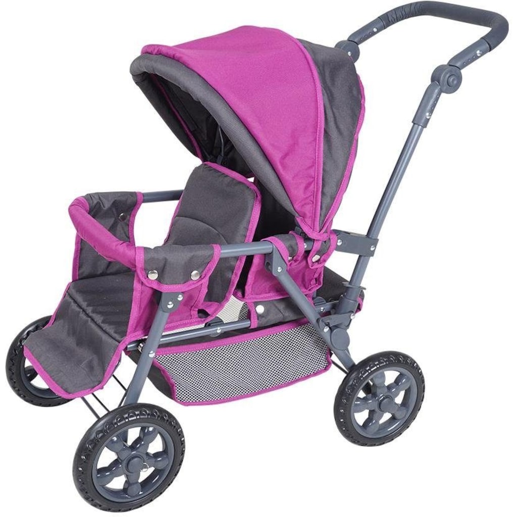 Knorrtoys® Zwillingspuppenwagen »BigTwin - Tec Purple«