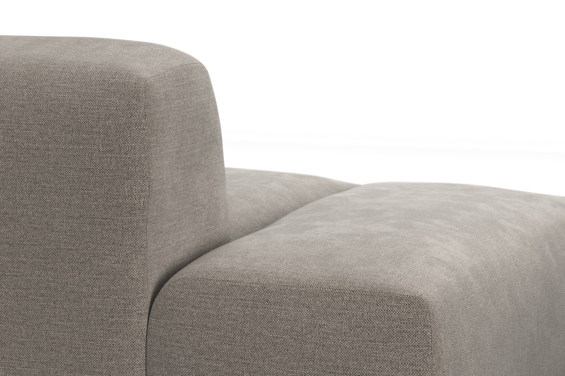 TRENDMANUFAKTUR Ecksofa Braga, aus 2 Teilen, moderner Cord-Stoff