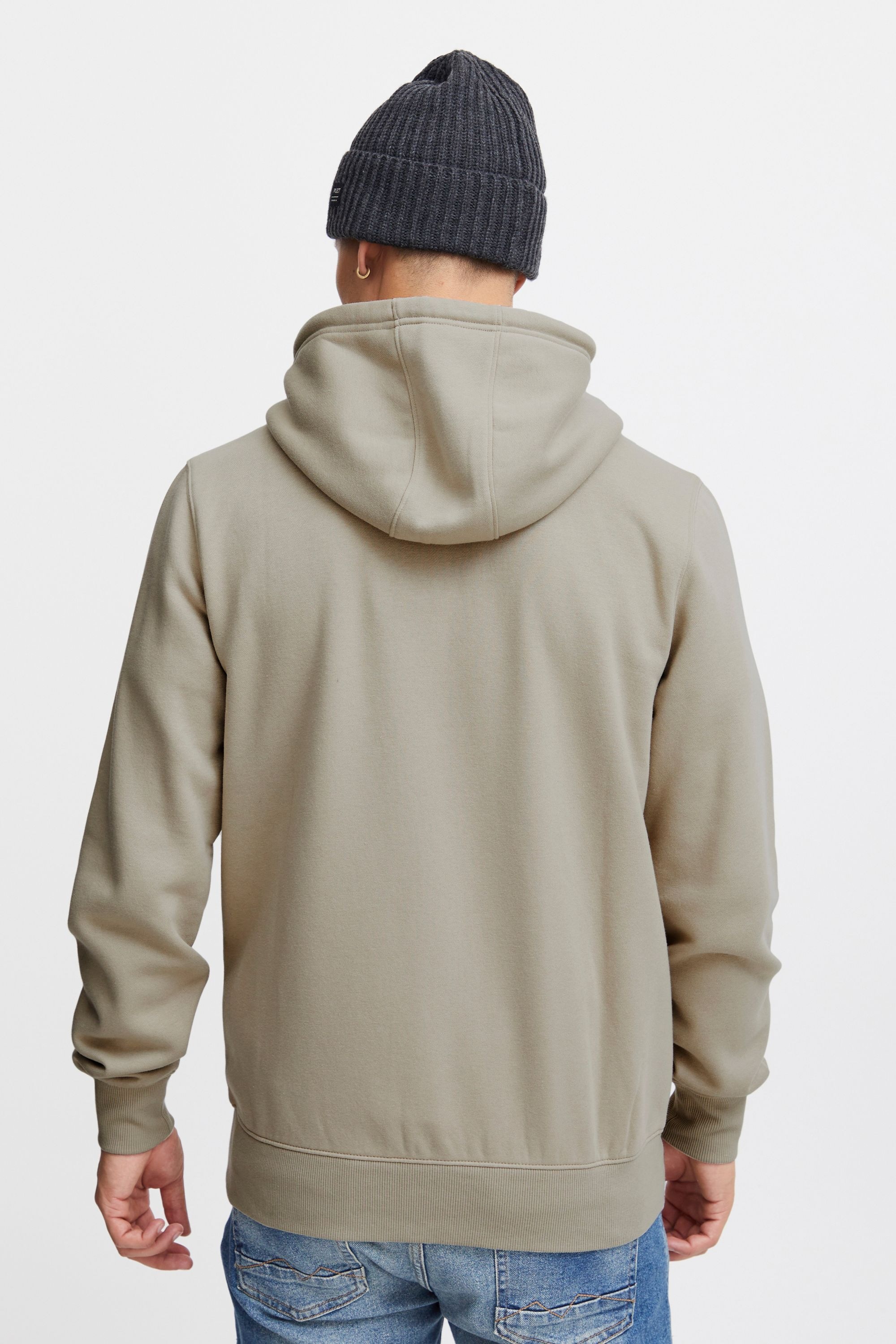 Kapuzensweatjacke BLEND "Kapuzensweatjacke BHKaylon", Herren, Gr. XXL, braun (crockery), Obermaterial: 55% Polyester PES. 45% Baumwolle CO., Sweatjacken 6
