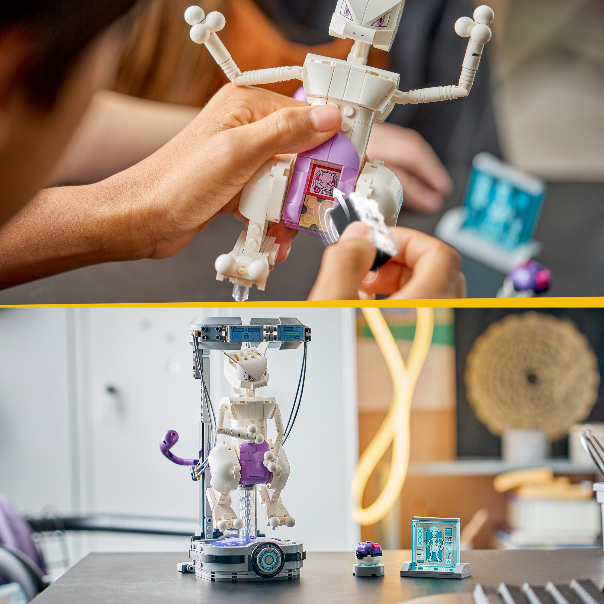 LEGO® Konstruktionsspielsteine »SMART Play™  Mewtus Ausbruch aus dem Labor (72163), LEGO Pokémon« Mit SMART Brick kompatibel (nicht im Lieferumfang enthalten)