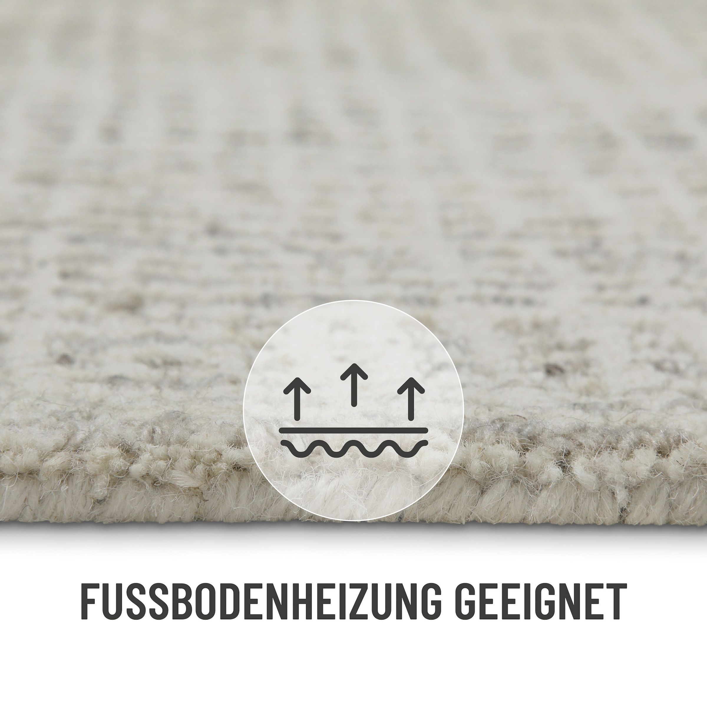 Wecon home Teppich »Hamptons FOURTEEN«, rund, 10 mm Höhe, Fasermix, Kurzflor, Wohnzimmer, Schlafzimmer, elegant, Karo-Muster