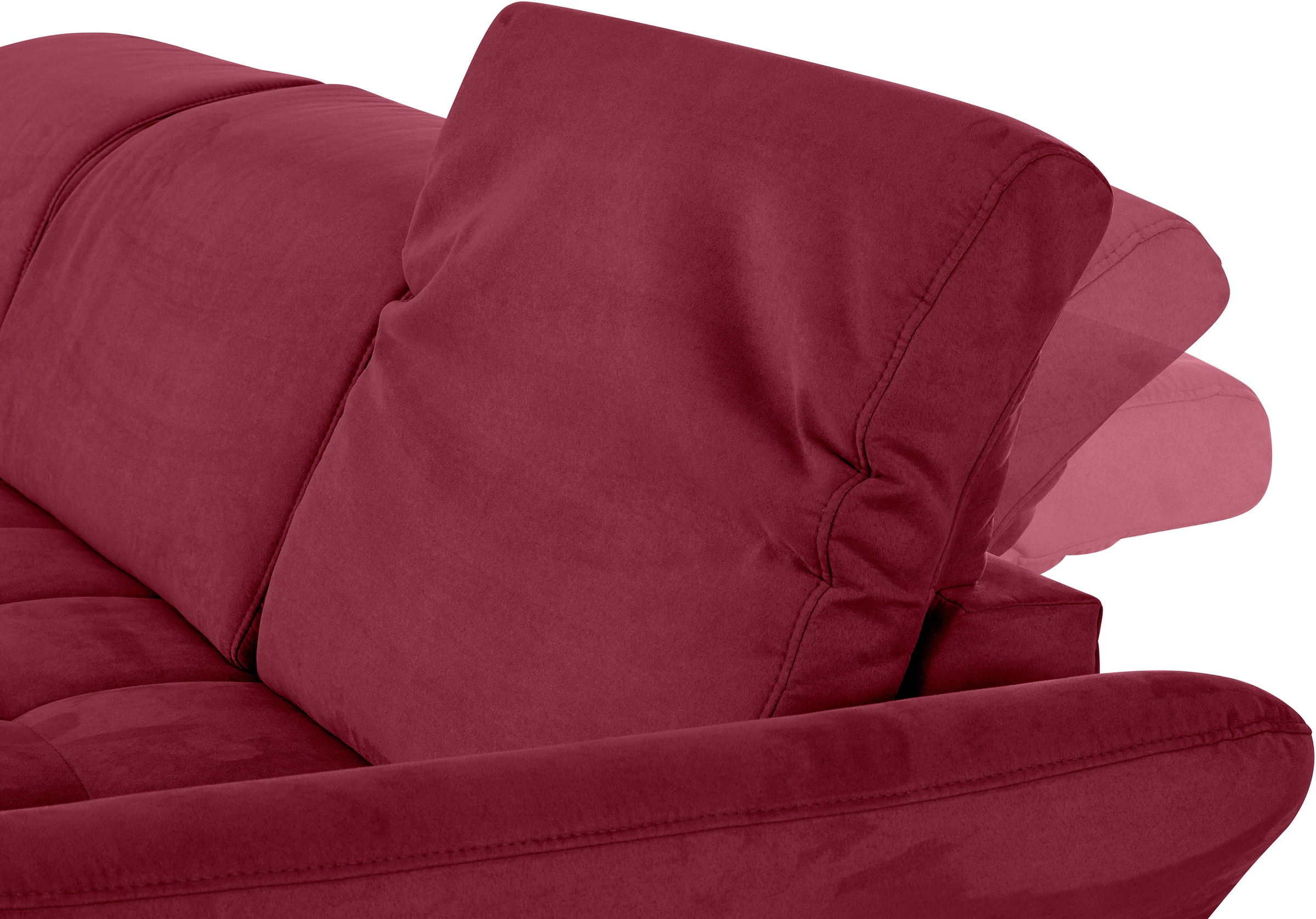 INOSIGN Ecksofa »Fresh L-Form«, Federkern, wahlweise Kopfteilverstellung und motorischer Vorziehsitz