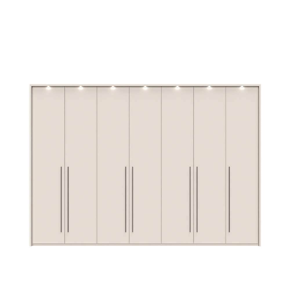 Places of Style Drehtürenschrank »Opera mit oder ohne Kranz inkl. LED-Bel.,B 227,272,317 oder 362 cm«, UV lackiert, Soft Close Funktion, Höhenverstellbare Füße