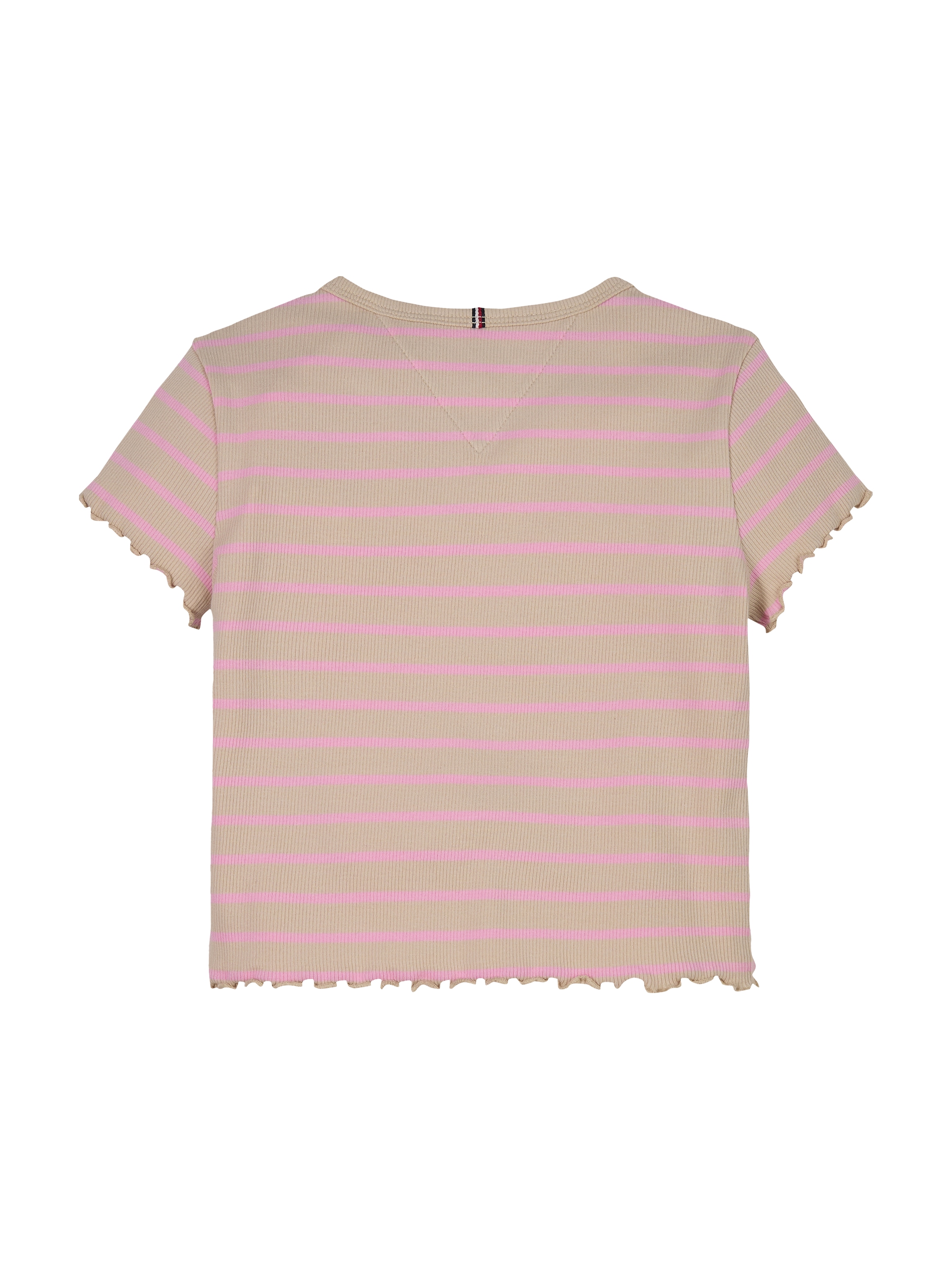 Tommy Hilfiger T-Shirt »RIB KNIT TOP SS«, mit Streifenmuster