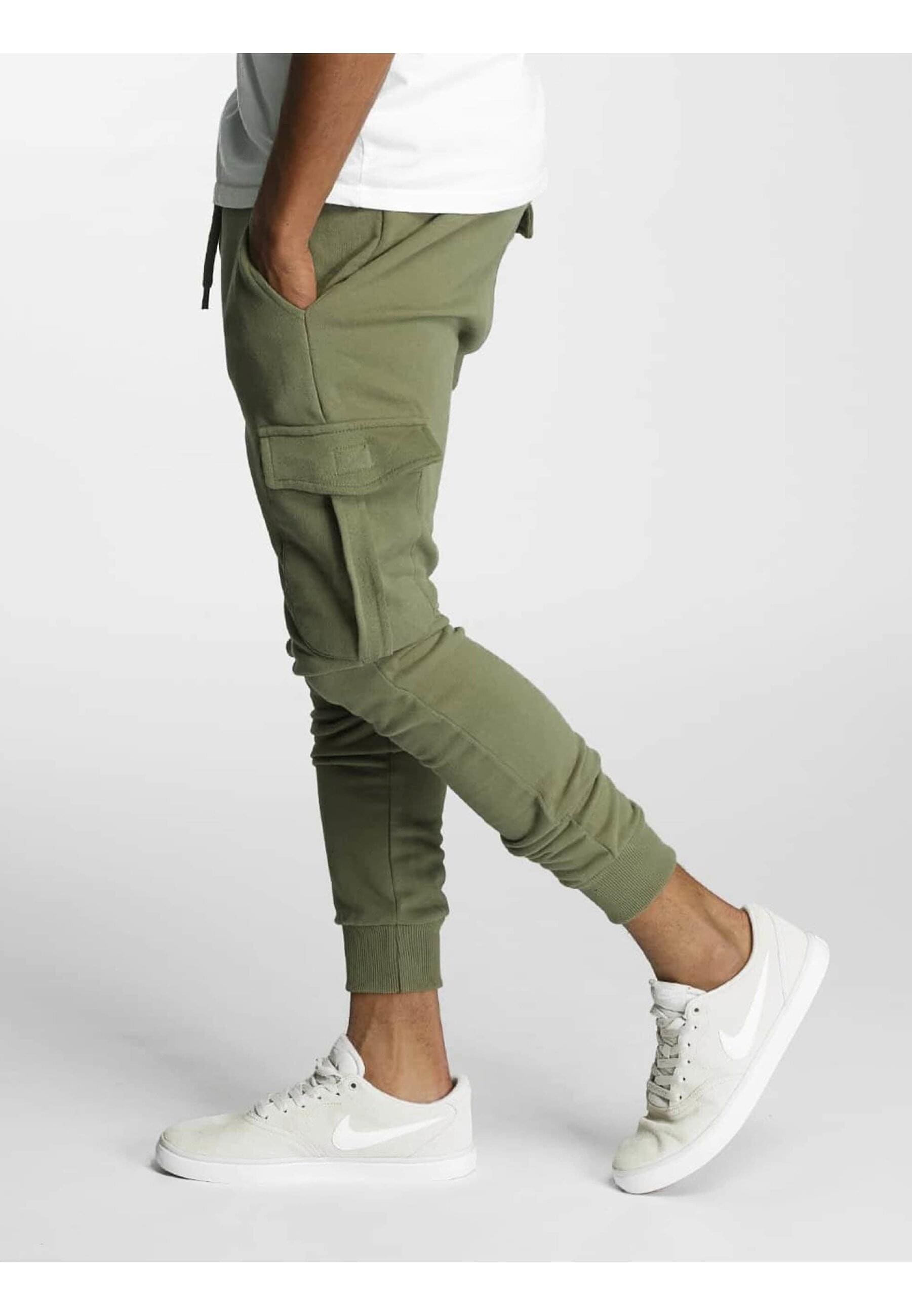 DEF Stoffhose "DEF Herren DEF Gringo Sweatpants Beige", (1 tlg.)