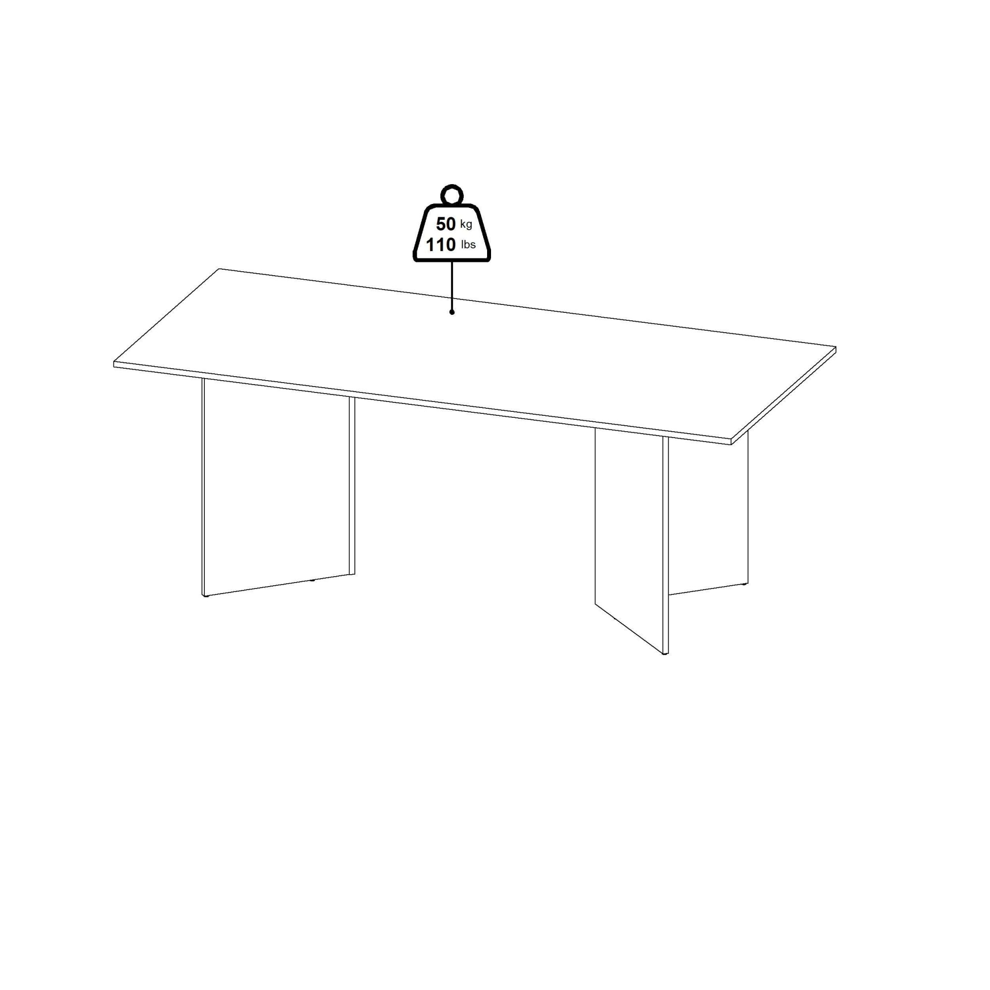 Home affaire Esstisch »FAMILY, Speisetisch, Tisch, rechteckig« Pflegeleichte Oberfläche in zeitlosem Design