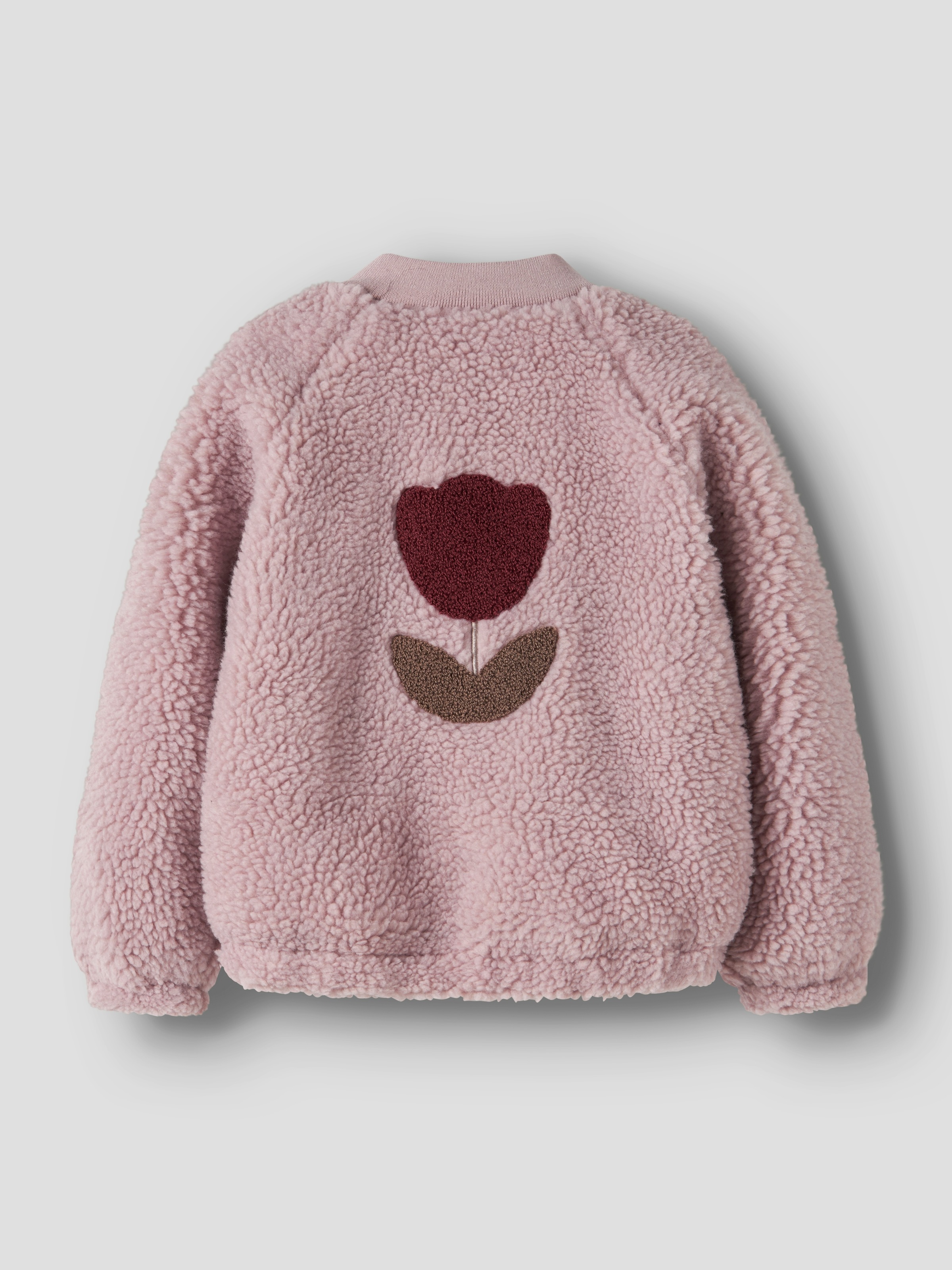 Name It Plüschjacke »NMFMIFFY SHERPA JACKET« Kunstfaser, mit Rückenmotiv