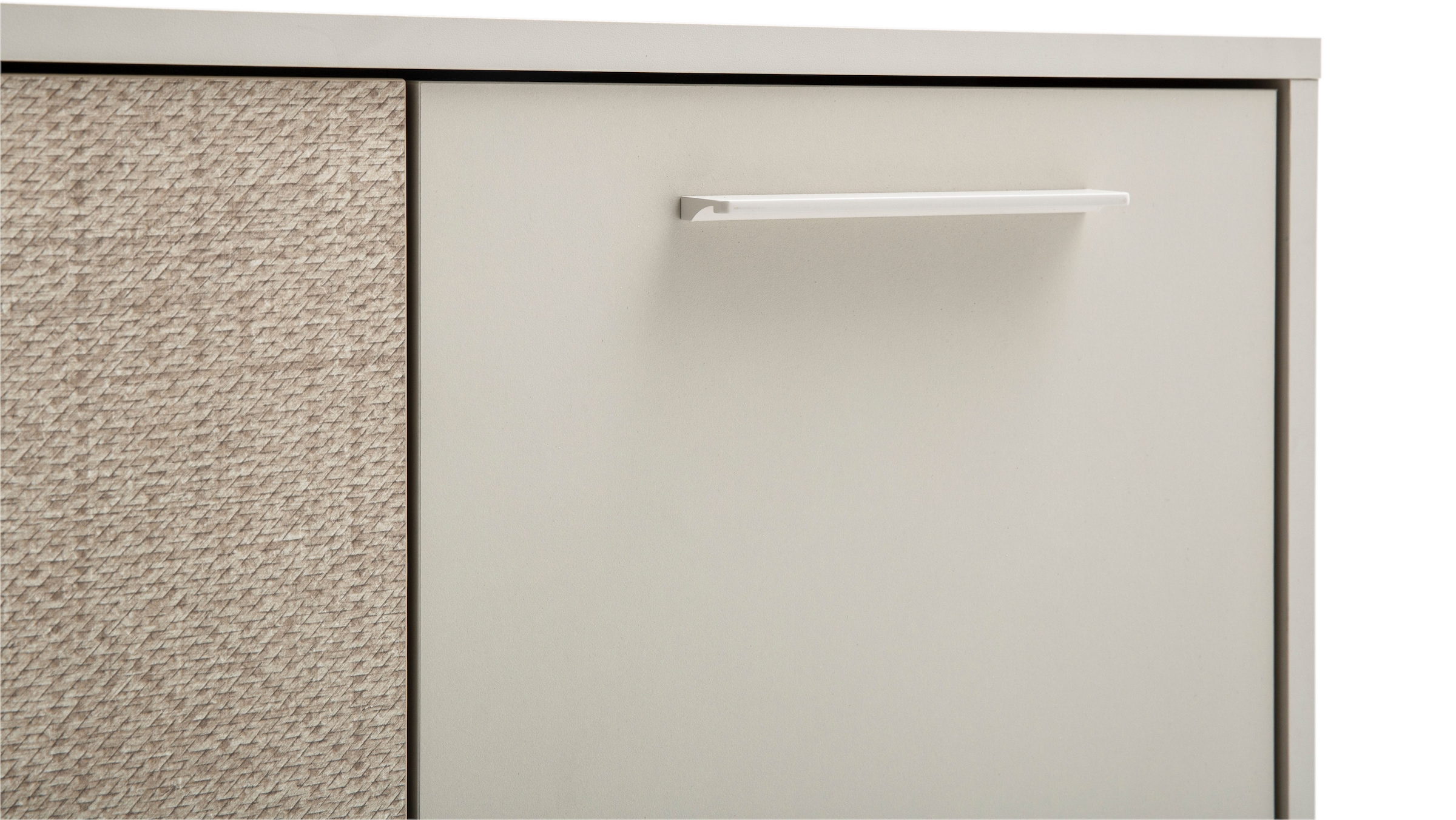 Schildmeyer Midischrank »Edno Highboard, Breite 59 cm«, (1 St.), Fronten in Canasta-Dekor mit Korbgeflecht-Design