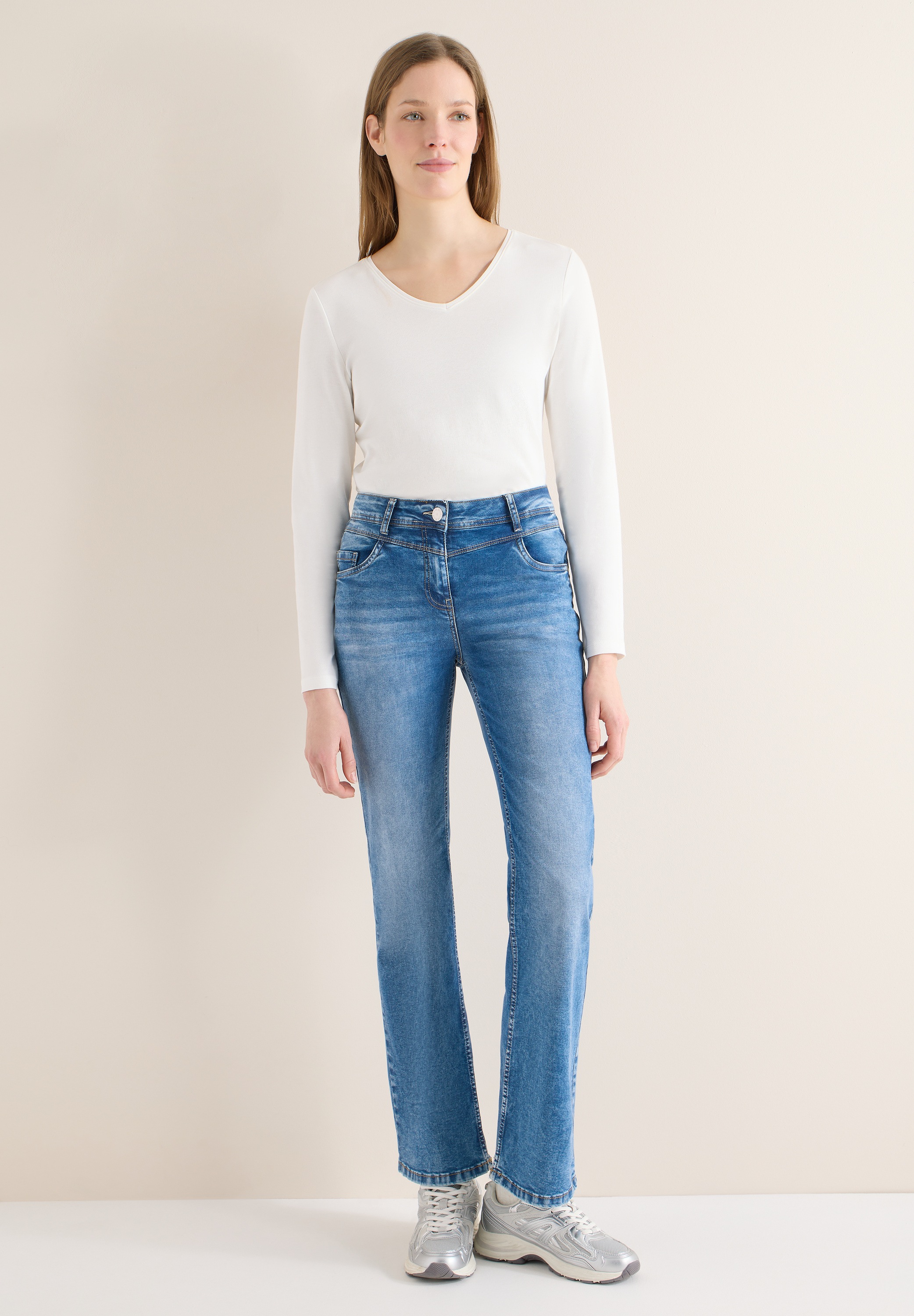 Cecil Slim-fit-Jeans aus Baumwolle mit Stretchanteil