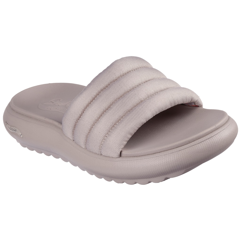 Skechers Pantolette »ARCH FIT CLOUD-«, Sommerschuh, Schlappen, Poolsildes mit profilierter Sohle