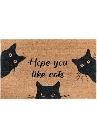 HANSE Home Durų kilimėlis »Mix Mats Kokos Cat Fan...