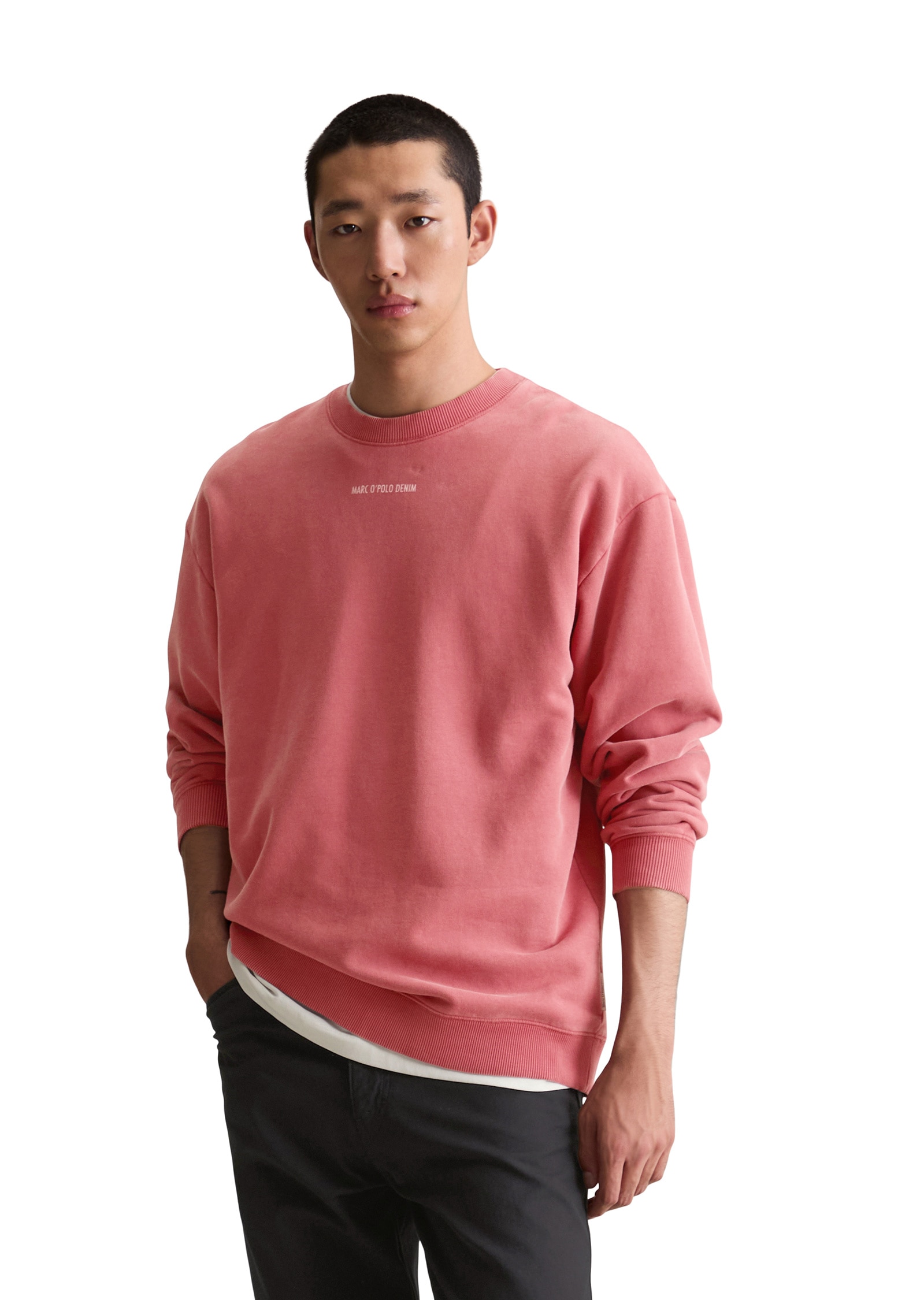 Marc OPolo DENIM Sweatshirt "aus soft-touch Bio-Baumwolle" günstig online kaufen