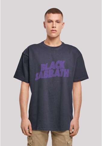 T-Shirt »Black Sabbath Heavy Metal Band Wavy Logo Black«