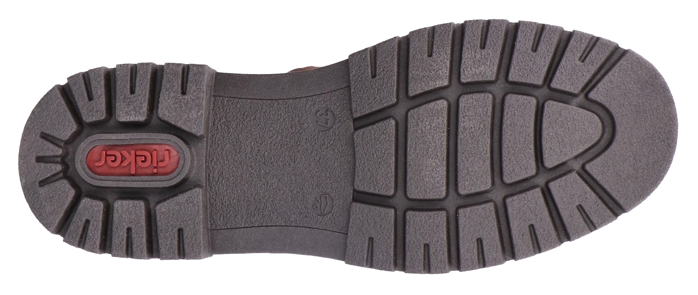 Rieker Schnürstiefelette, Schnürboots, Plateauboots, Profilsohle, mit Innenreißverschluss